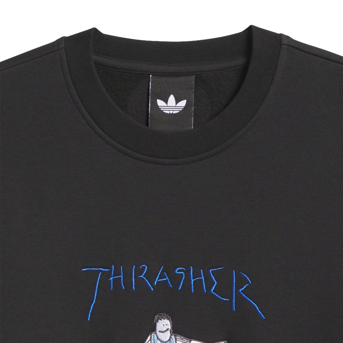 adidas + Argentina x Thrasher Crewneck Sweatshirt Black