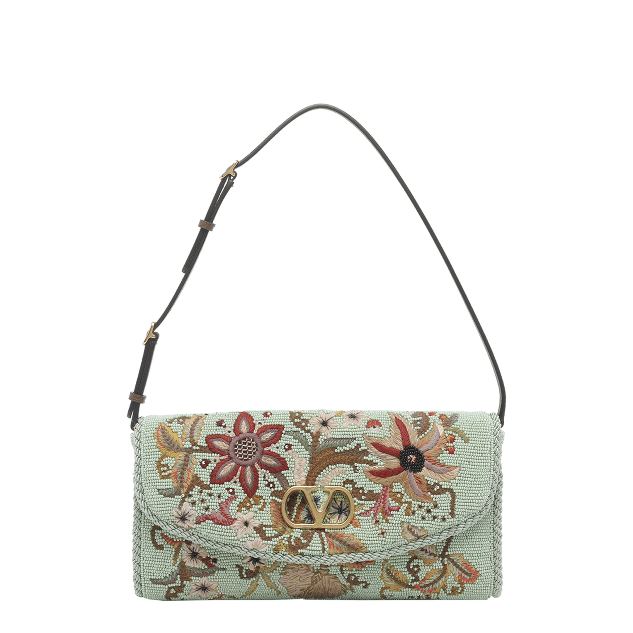 Valentino DeVain Small Leather Shoulder Bag - Multicolor