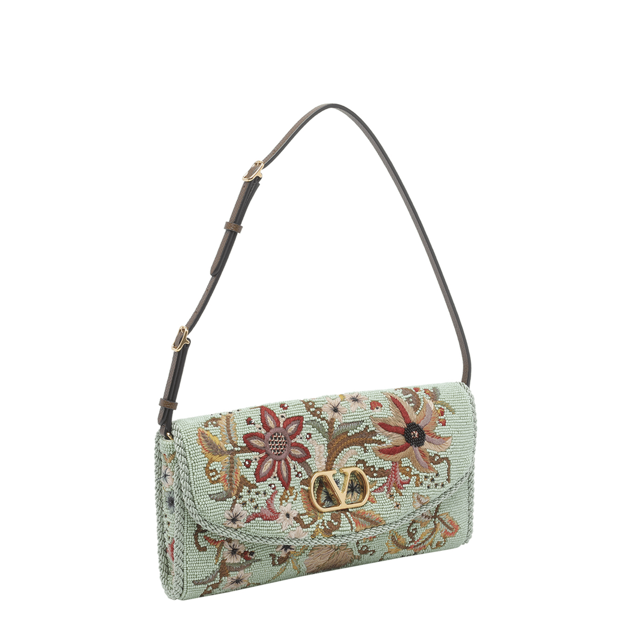Valentino DeVain Small Leather Shoulder Bag - Multicolor