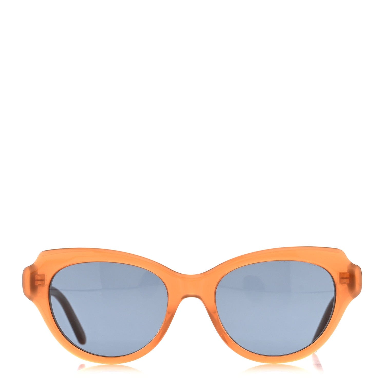Loewe Acetate Cat Eye Swan Slim Sunglasses LW40178I Caramel Solid Blue