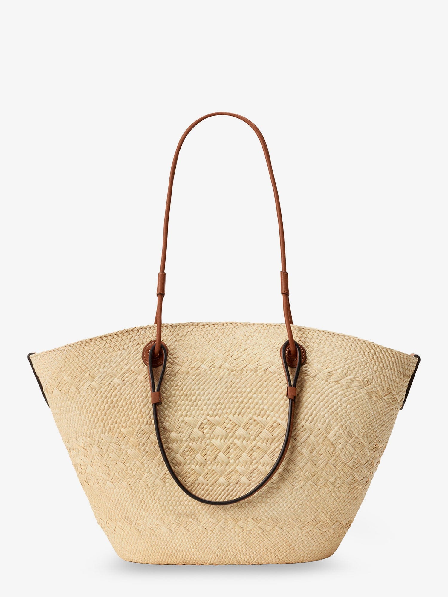 Loewe Paula's Ibiza - Anagram raffia and leather shoulder bag