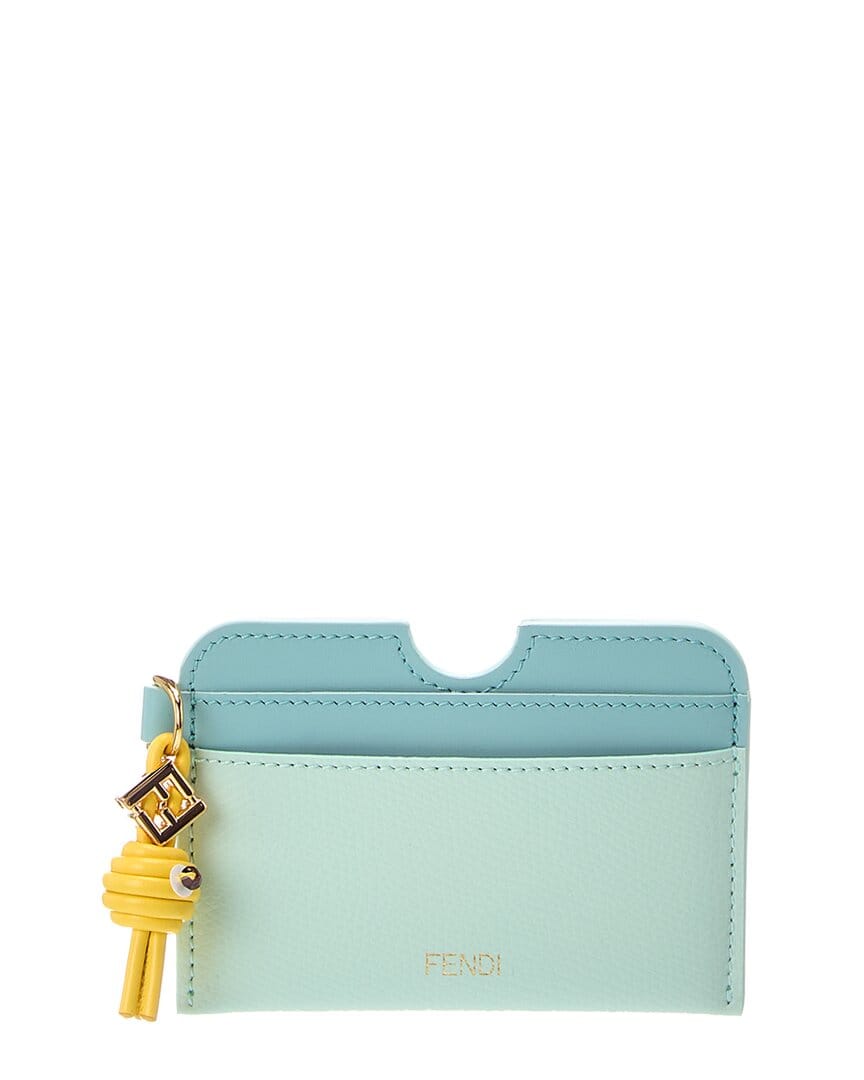 Fendi Ff Diamond Leather Card Case