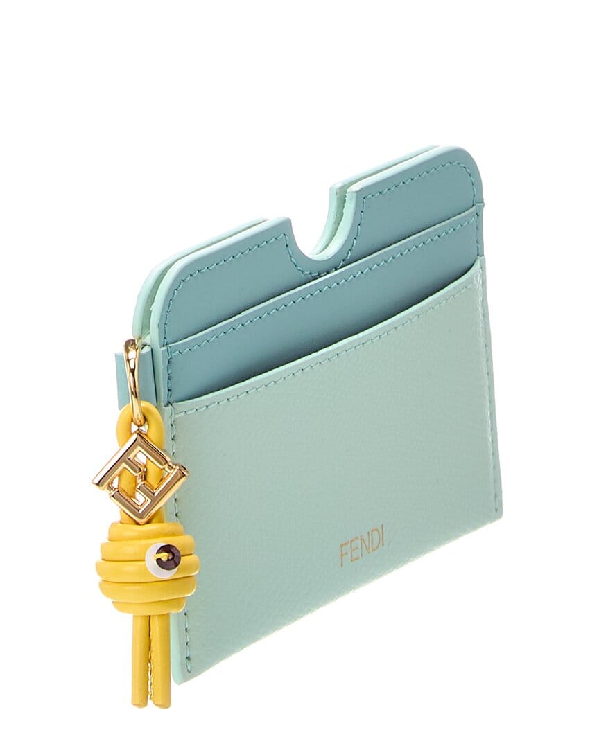 Fendi Ff Diamond Leather Card Case