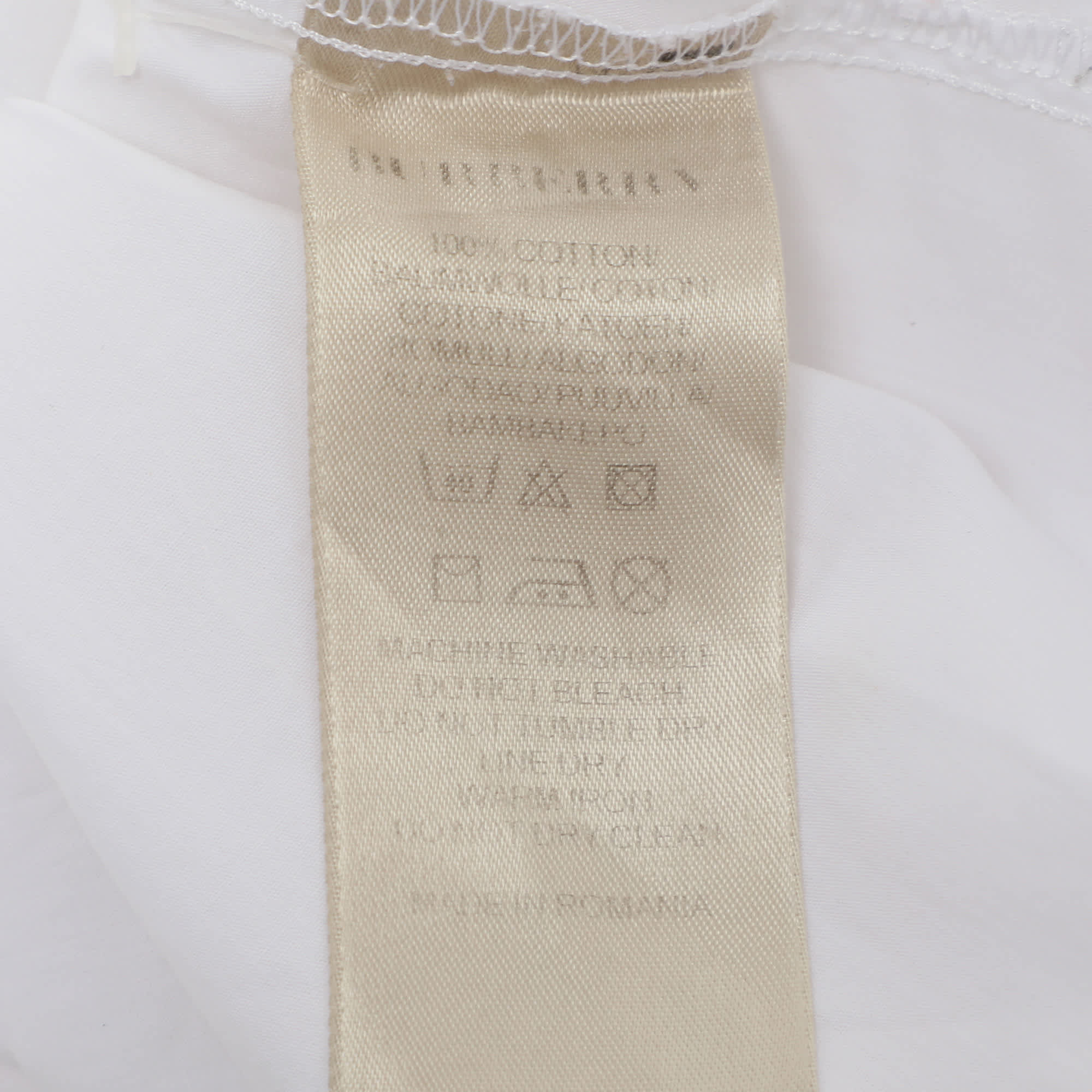 Burberry Brit White Cotton Button Front Top