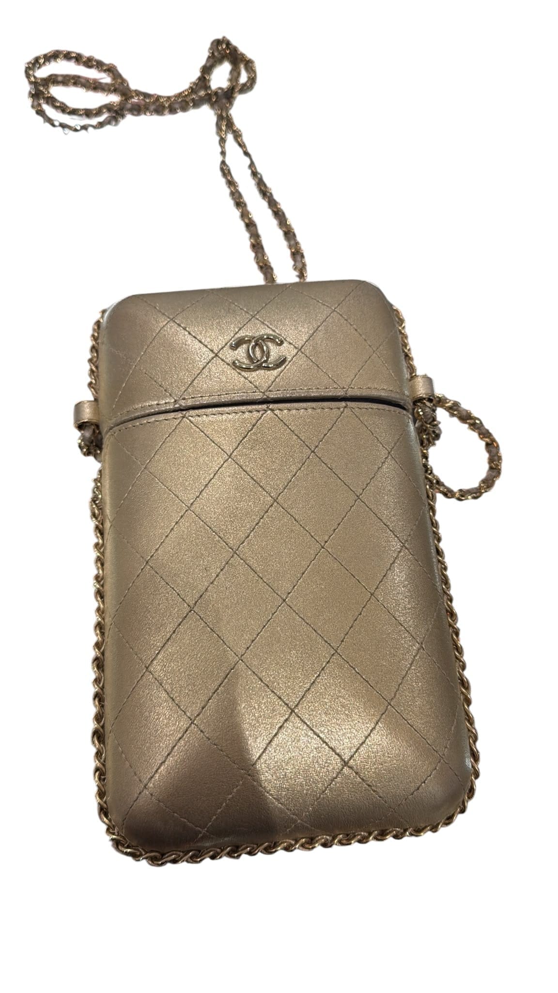 Chanel Gold Hardcase Bag