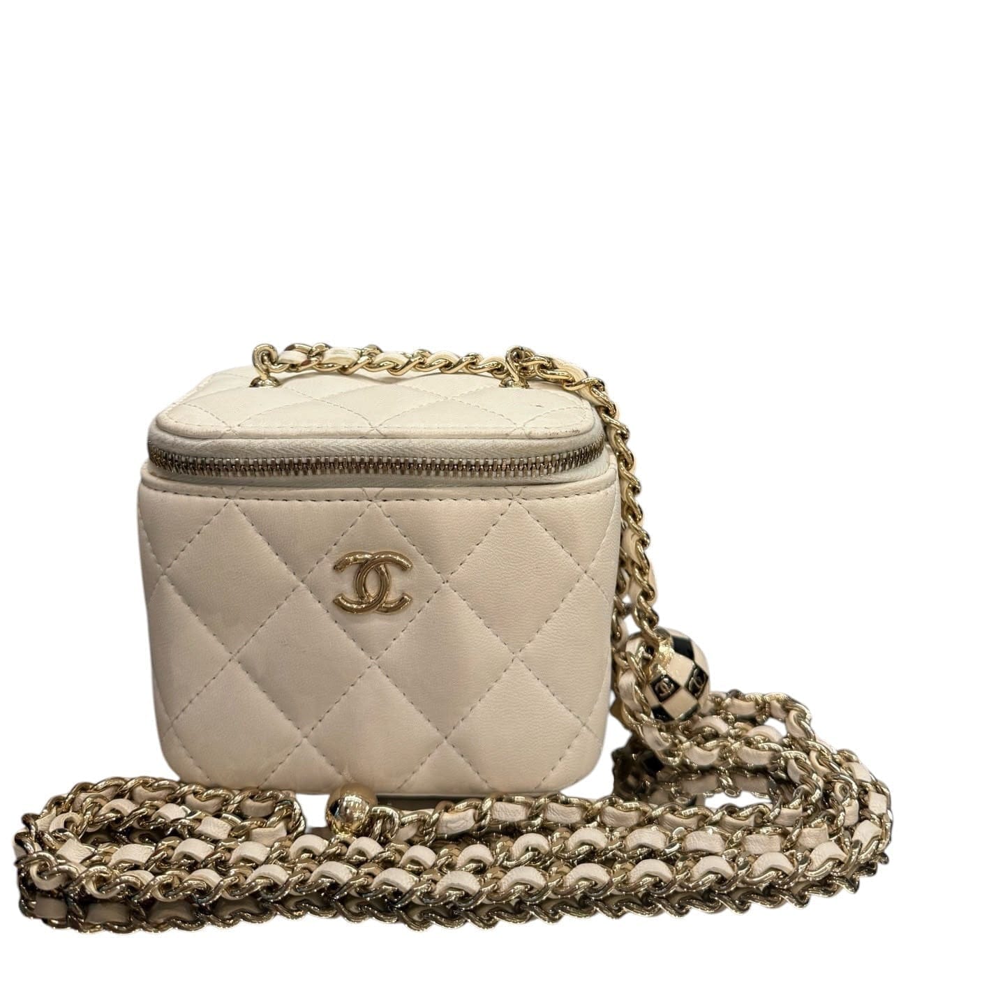 Chanel Mini White Vanity Bag