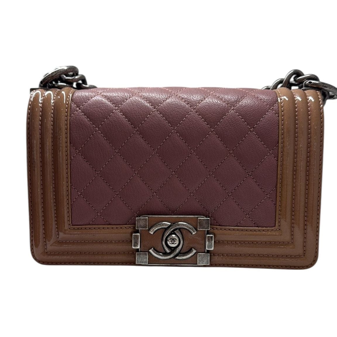 Chanel 2 - Tone Small Lambskin Boy Bag