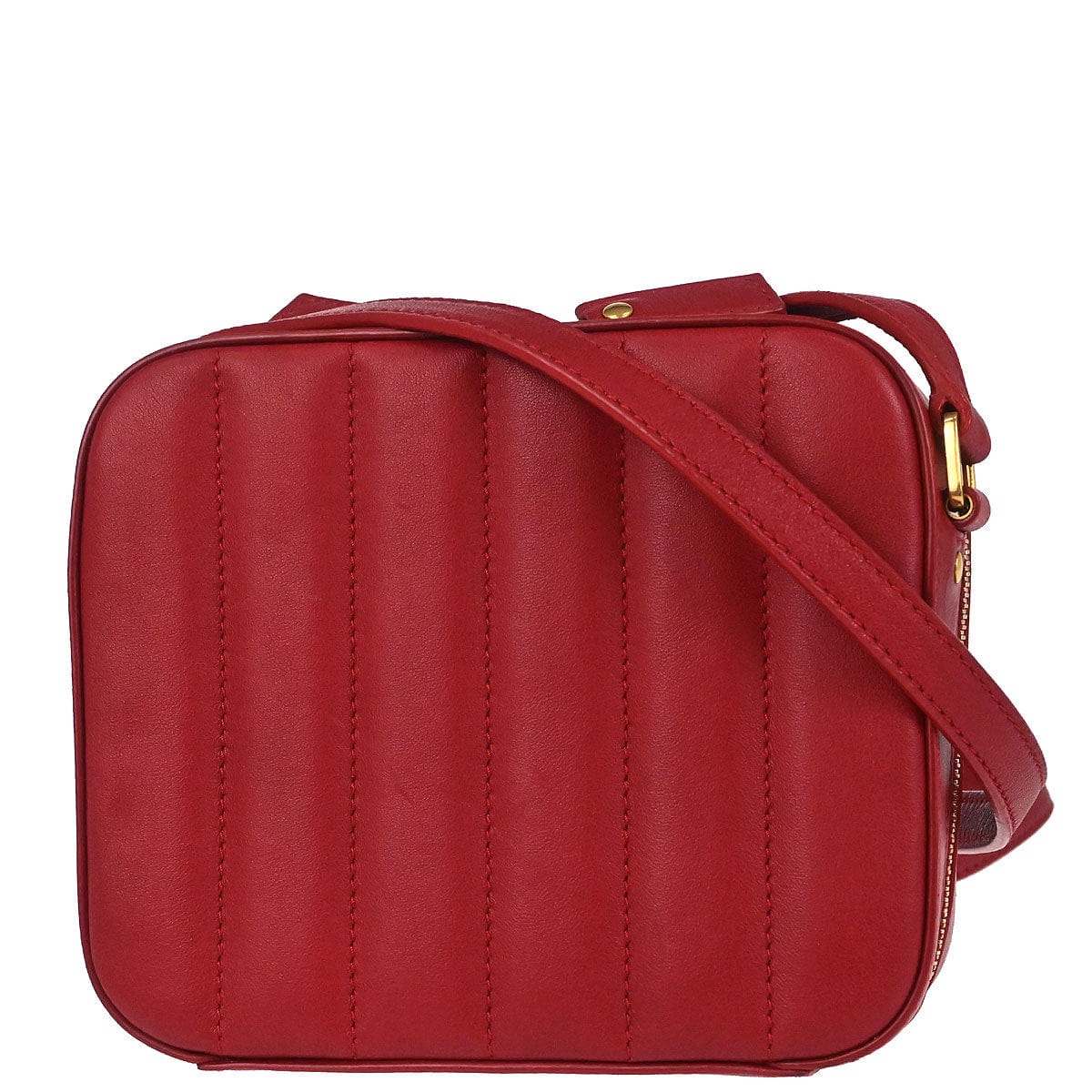 Saint Laurent Red Vicky Camera Bag Shoulder Bag