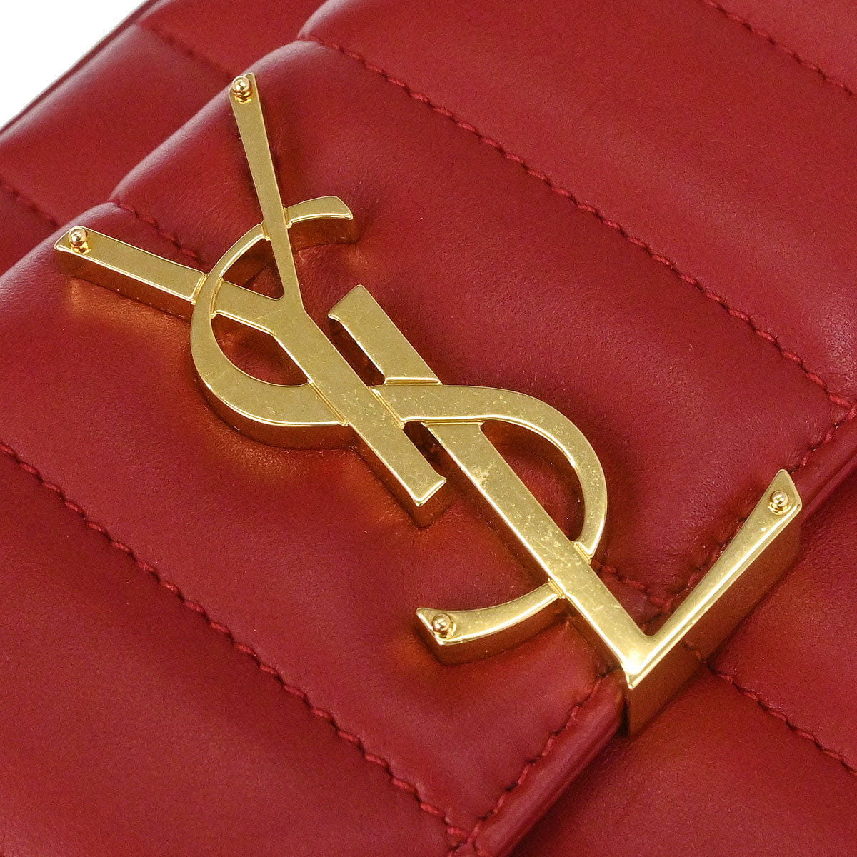 Saint Laurent Red Vicky Camera Bag Shoulder Bag