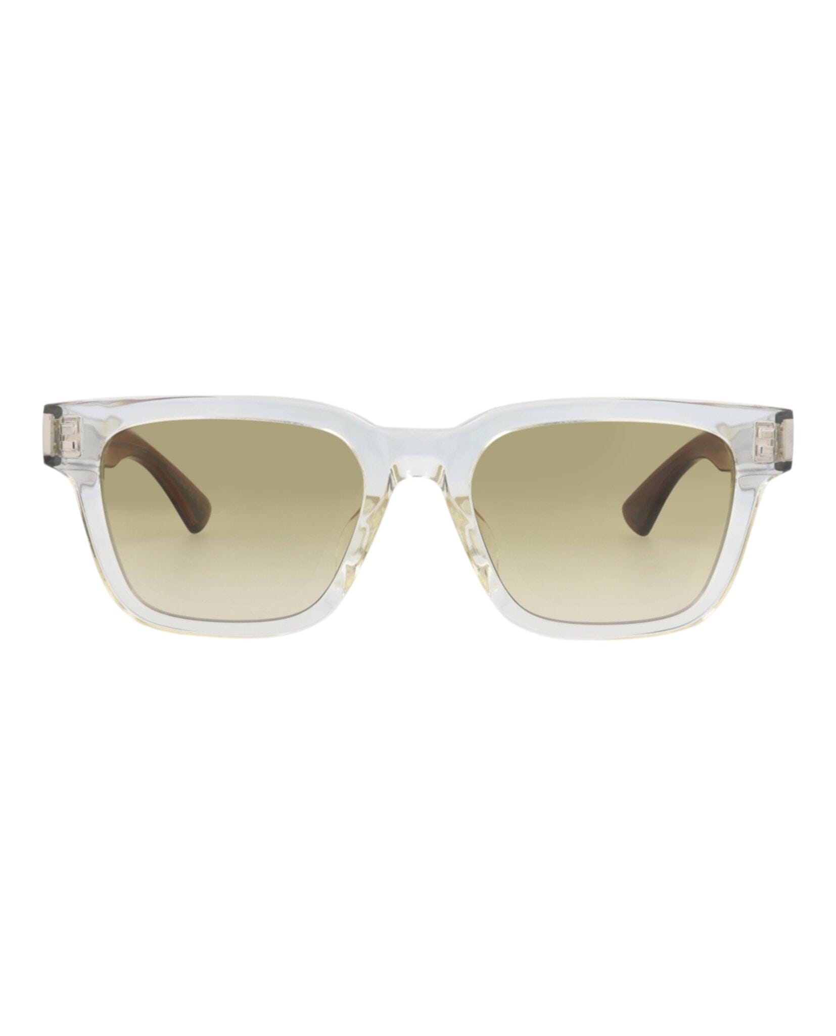 Saint Laurent Unisex Square/Rectangle Crystal Crystal Brown Fashion Designer Eyewear