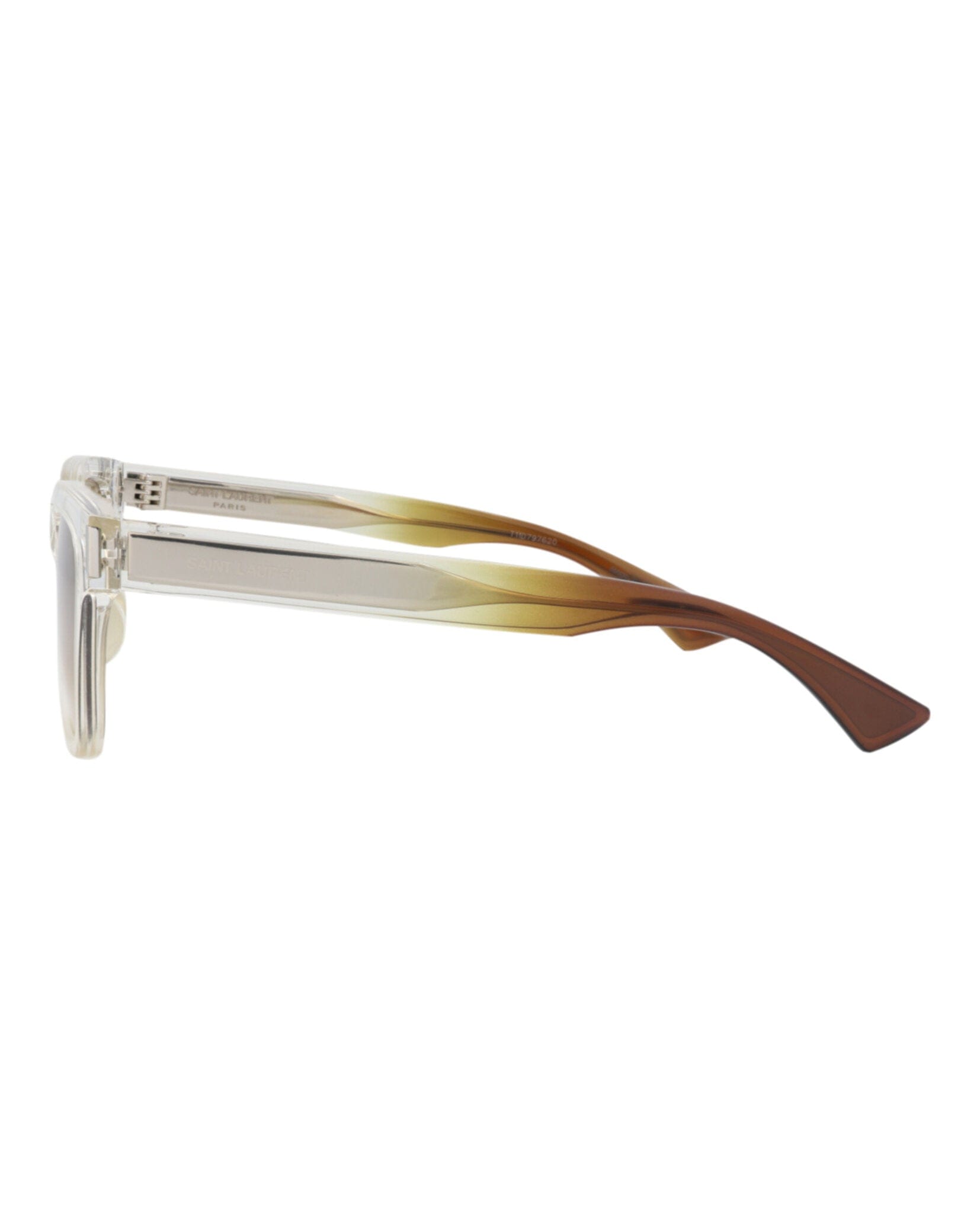 Saint Laurent Unisex Square/Rectangle Crystal Crystal Brown Fashion Designer Eyewear
