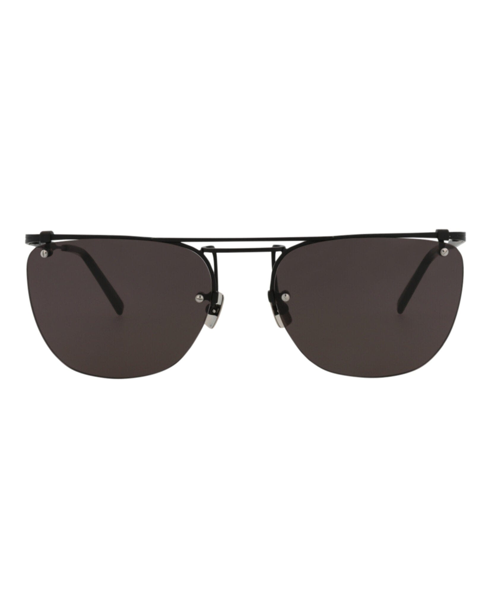 Saint Laurent Mens Aviator Black Black Black Fashion Designer Eyewear