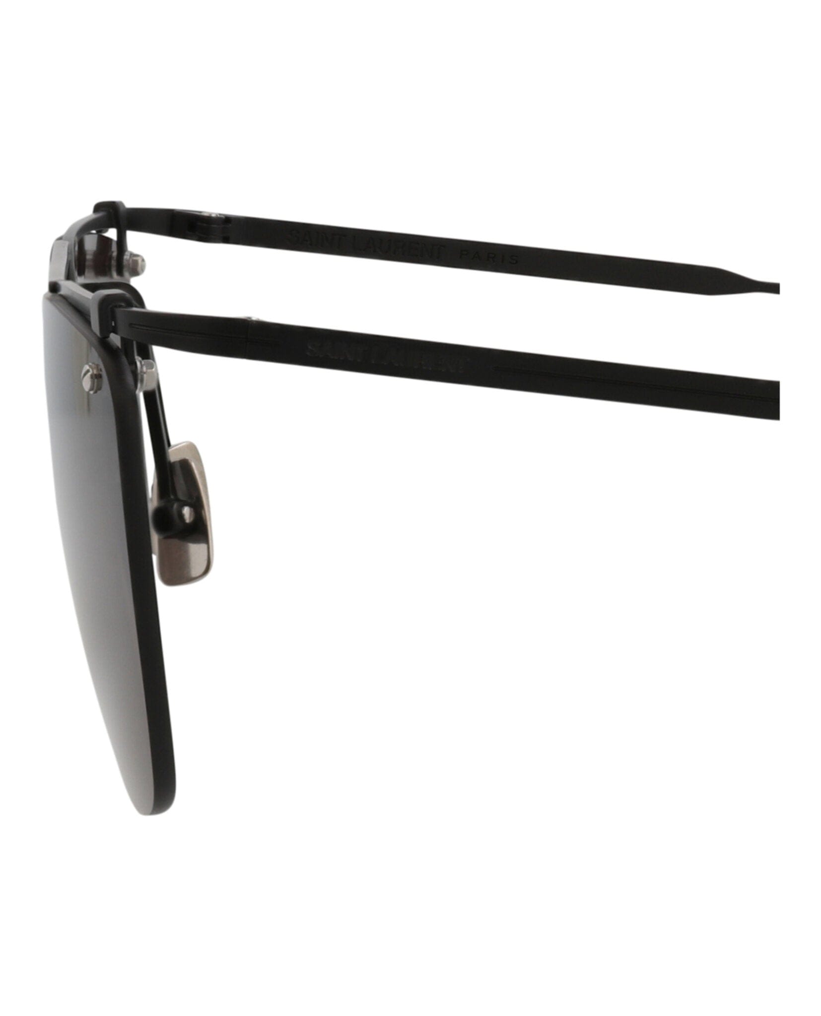 Saint Laurent Mens Aviator Black Black Black Fashion Designer Eyewear
