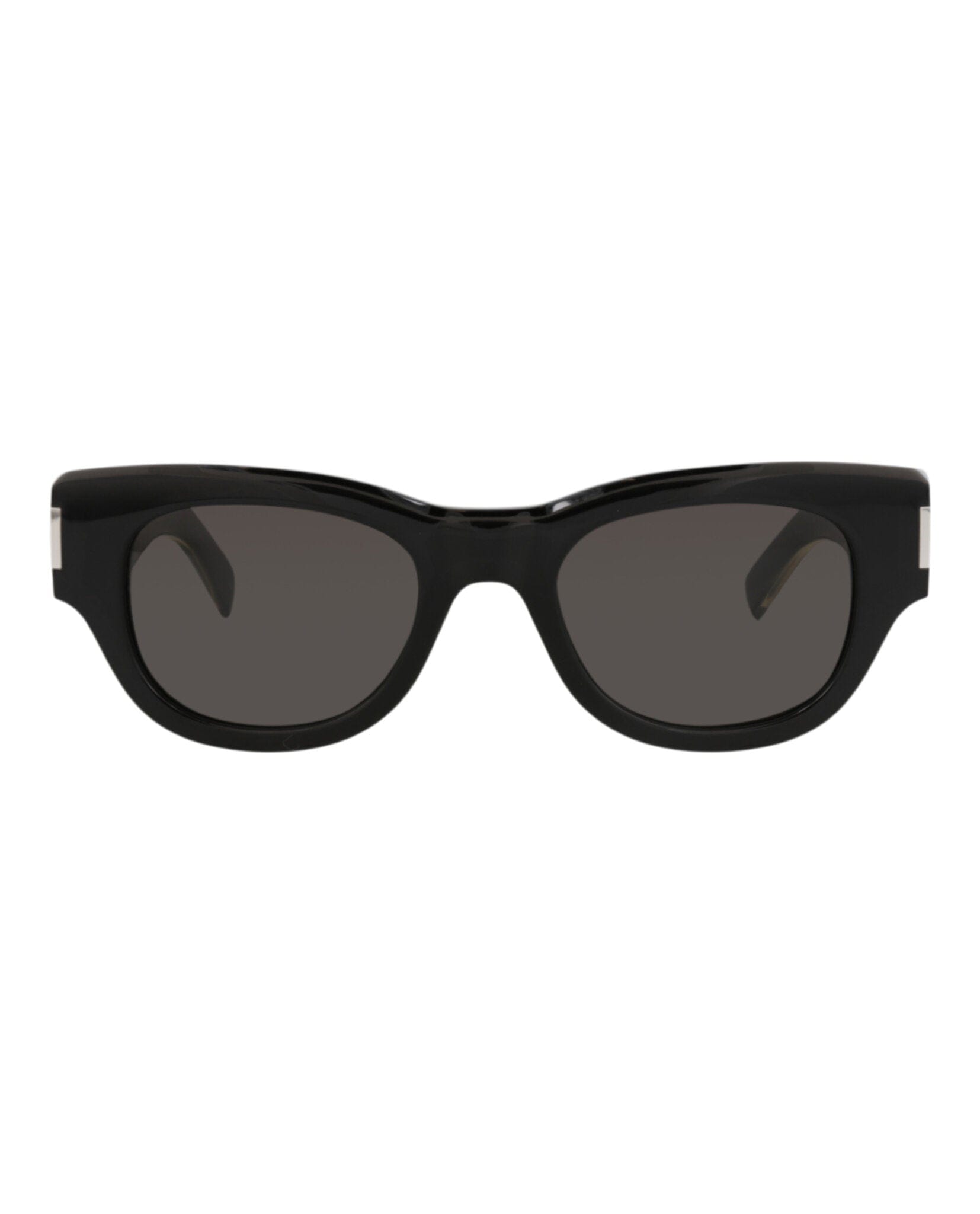 Saint Laurent Womens Cat Eye Black Crystal Grey Fashion Designer Eyewear