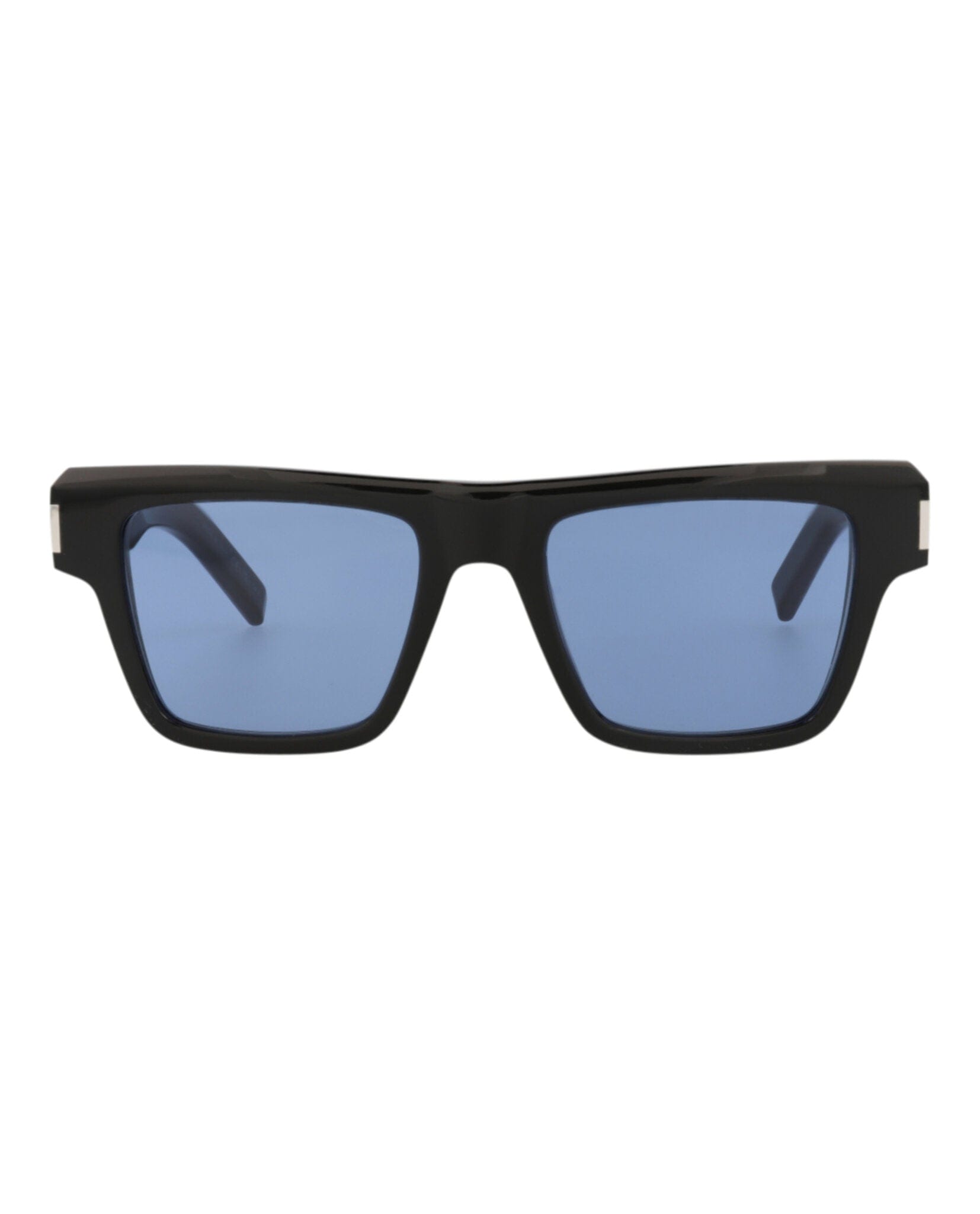 Saint Laurent Mens Square/Rectangle Black Black Blue Fashion Designer Eyewear
