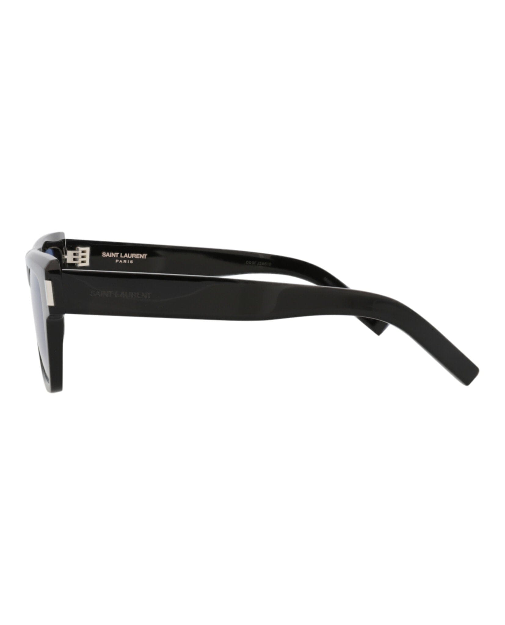 Saint Laurent Mens Square/Rectangle Black Black Blue Fashion Designer Eyewear