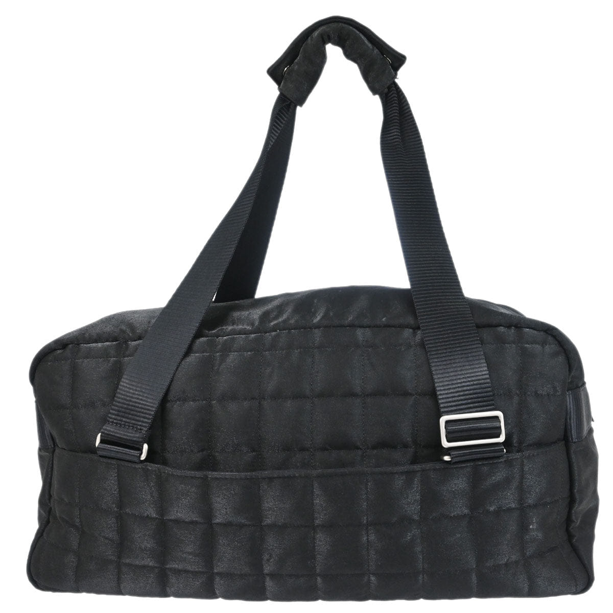 Chanel 2005 - 2006 Black Nylon Choco Bar Sport Line Duffle Handbag