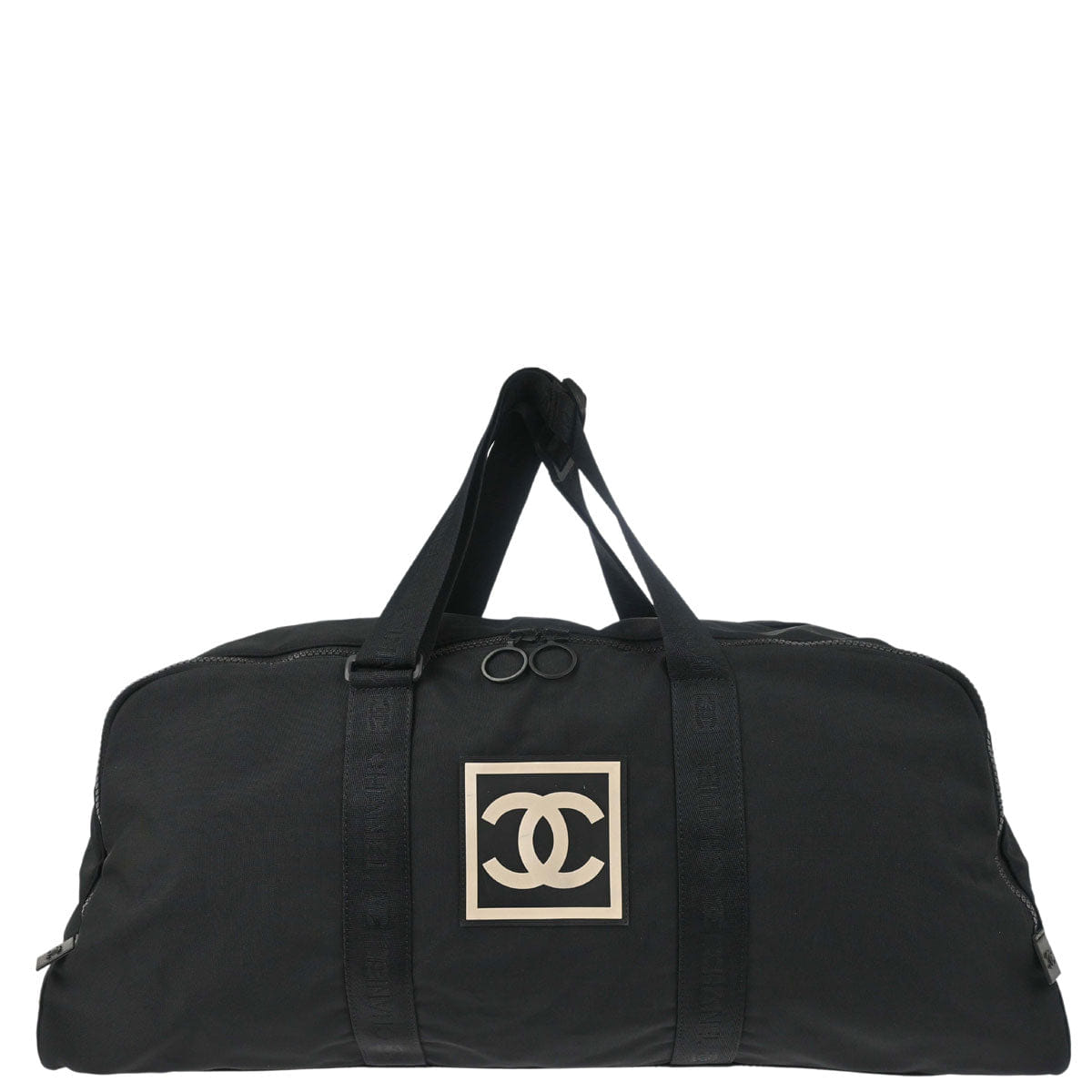 Chanel 2002 - 2003 Black Nylon Sport Line Duffle Handbag