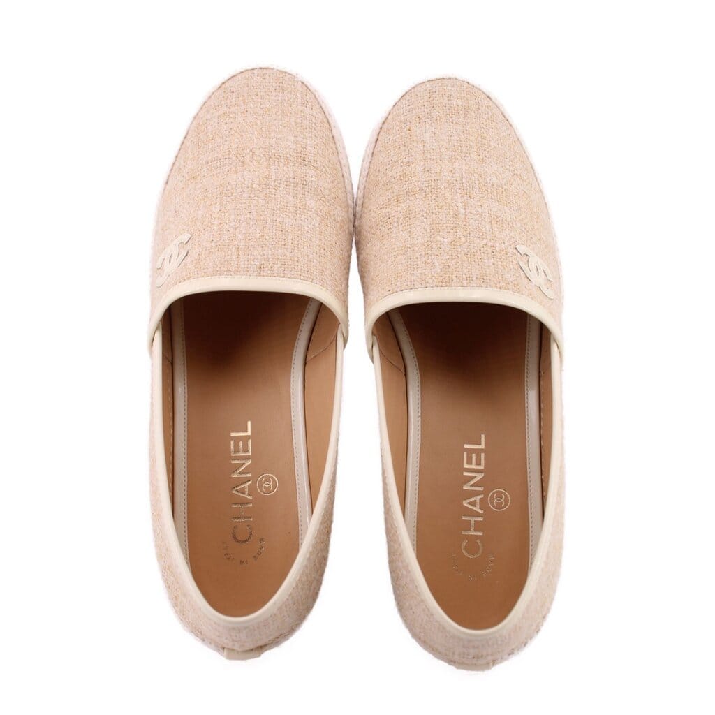 Chanel ESPADRILLES FLATS CREAM 41 EU | 10 US