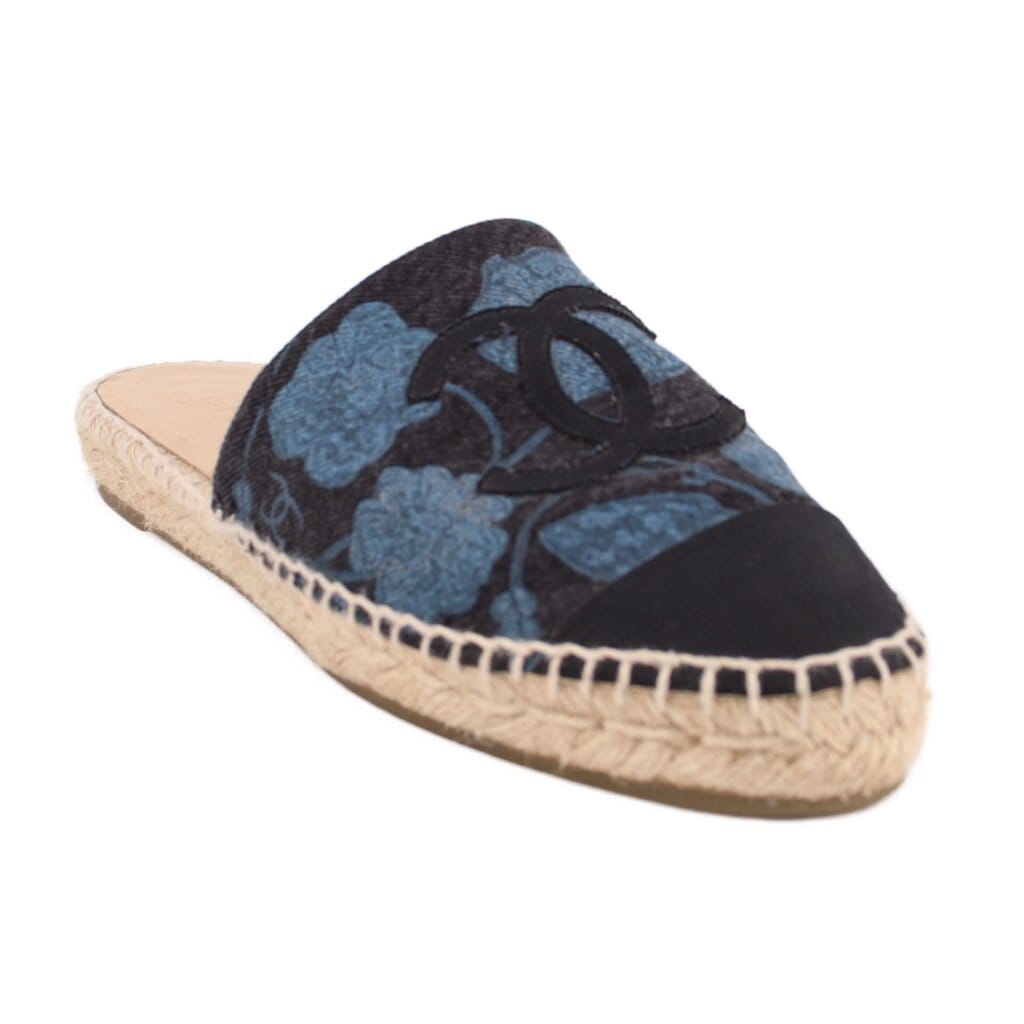 Chanel ESPADRILLE FLATS BLUE 39 EU | 8.5 US