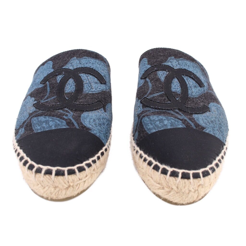 Chanel ESPADRILLE FLATS BLUE 39 EU | 8.5 US