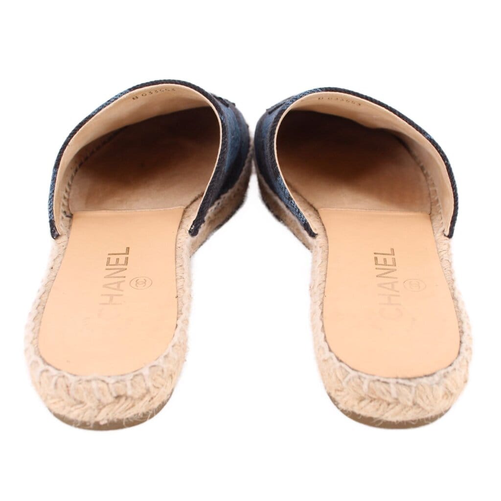 Chanel ESPADRILLE FLATS BLUE 39 EU | 8.5 US