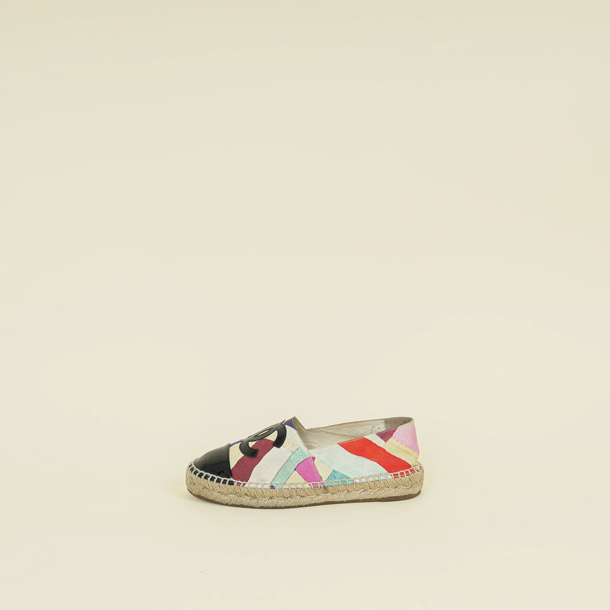 Chanel Multicolor CC Cap Toe Espadrille 36