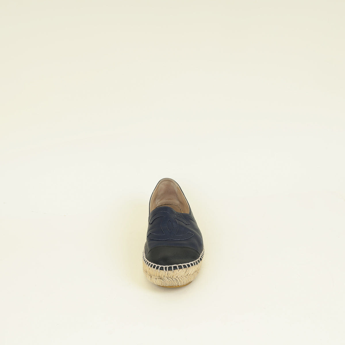 Chanel Bicolor CC Cap Toe Espadrille 39