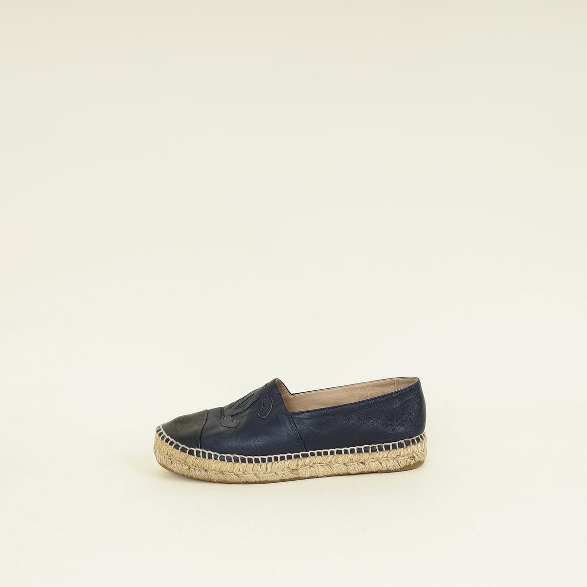 Chanel Bicolor CC Cap Toe Espadrille 39