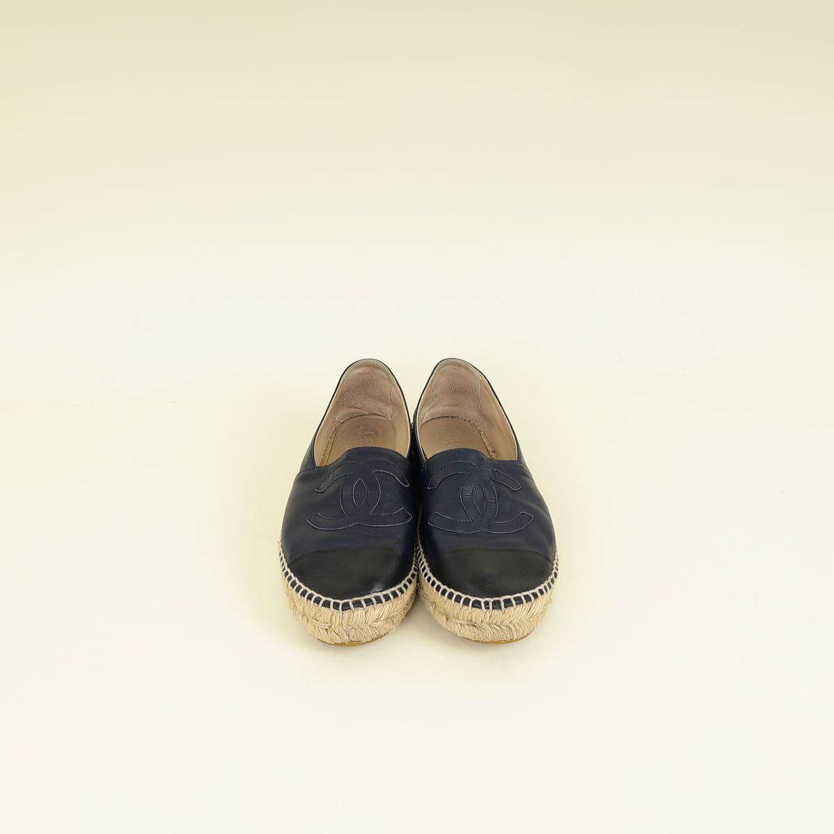 Chanel Bicolor CC Cap Toe Espadrille 39