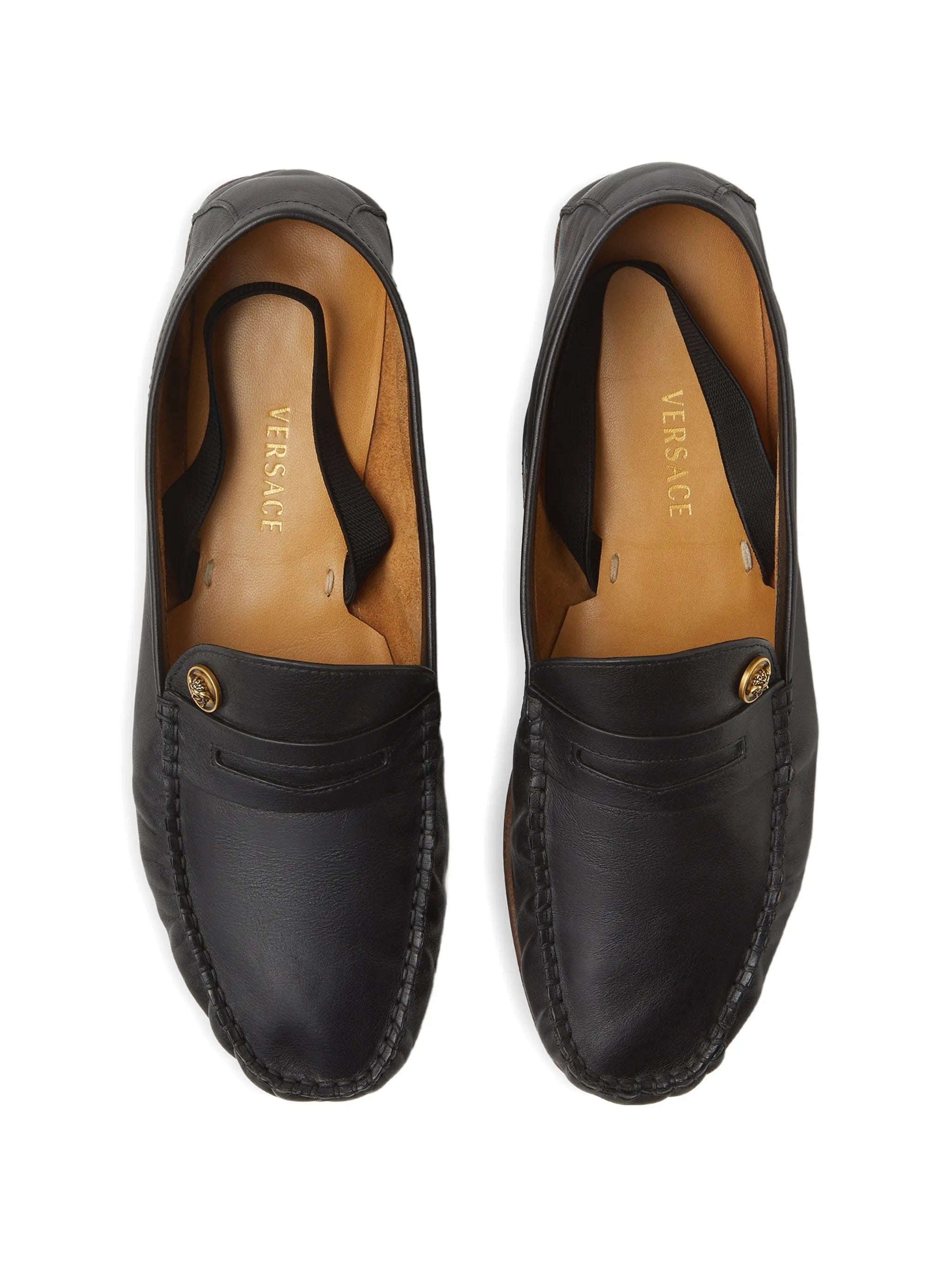 Versace Guanto leather loafers