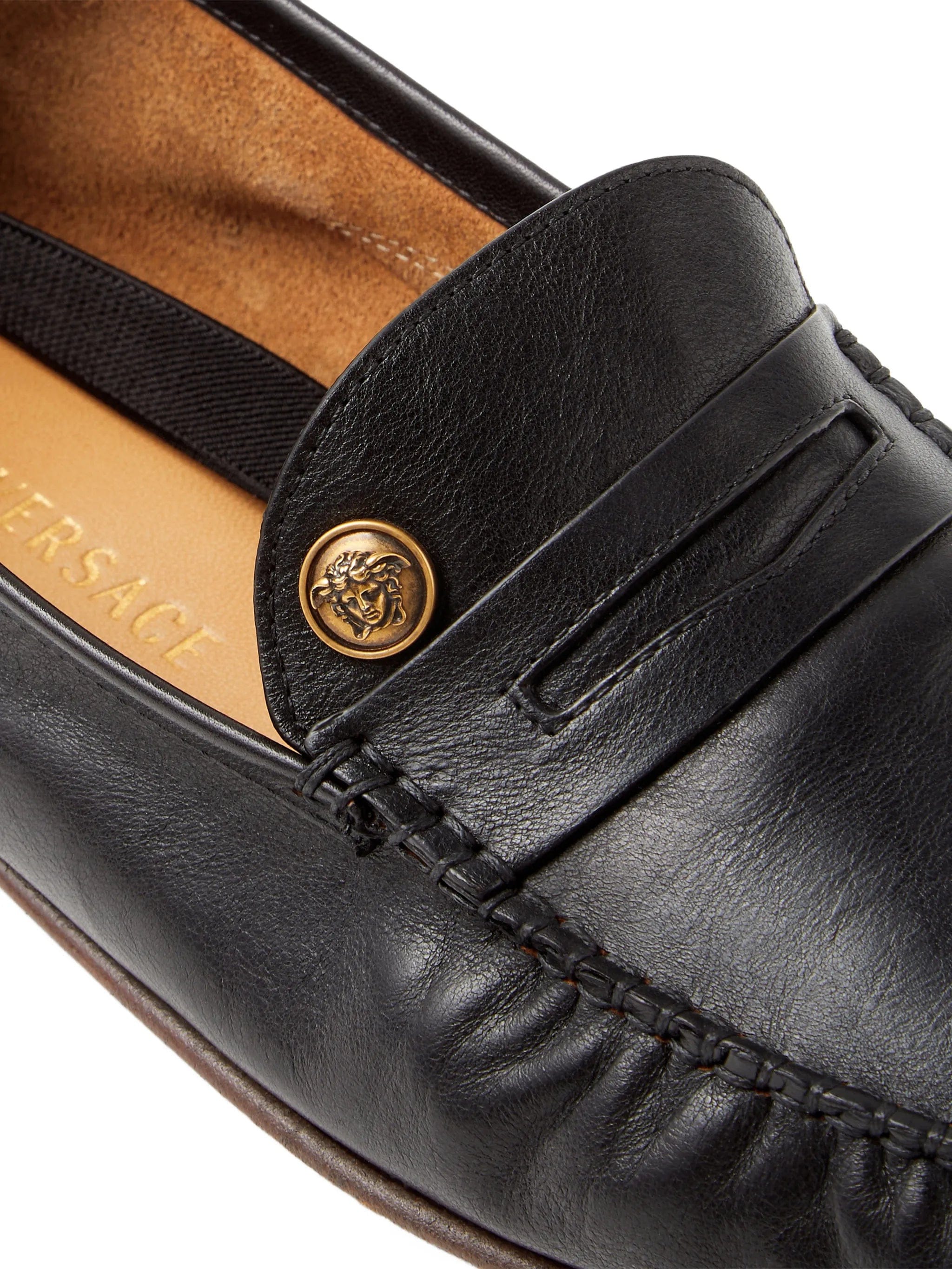 Versace Guanto leather loafers