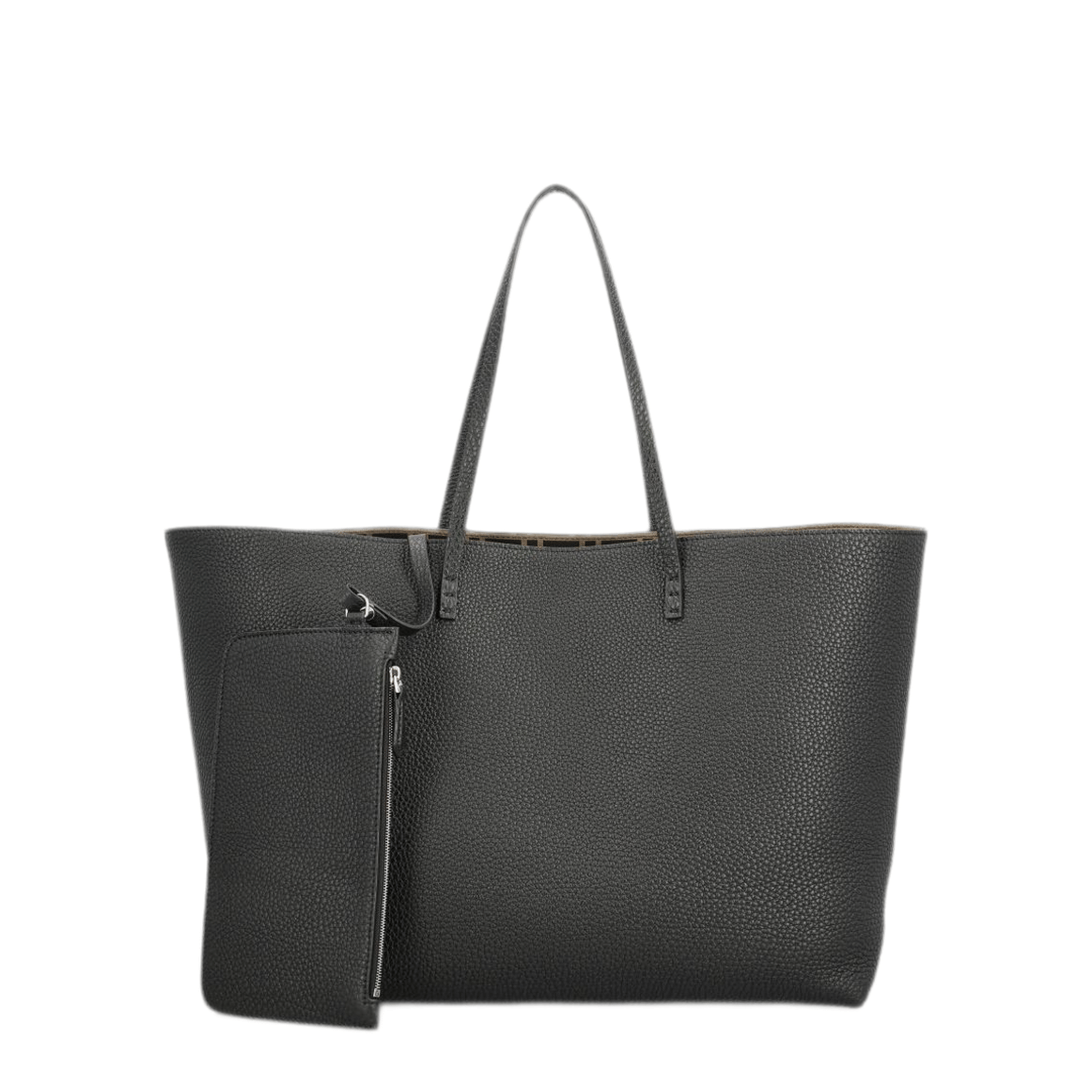 Fendi Medium Calfskin Tote - Black
