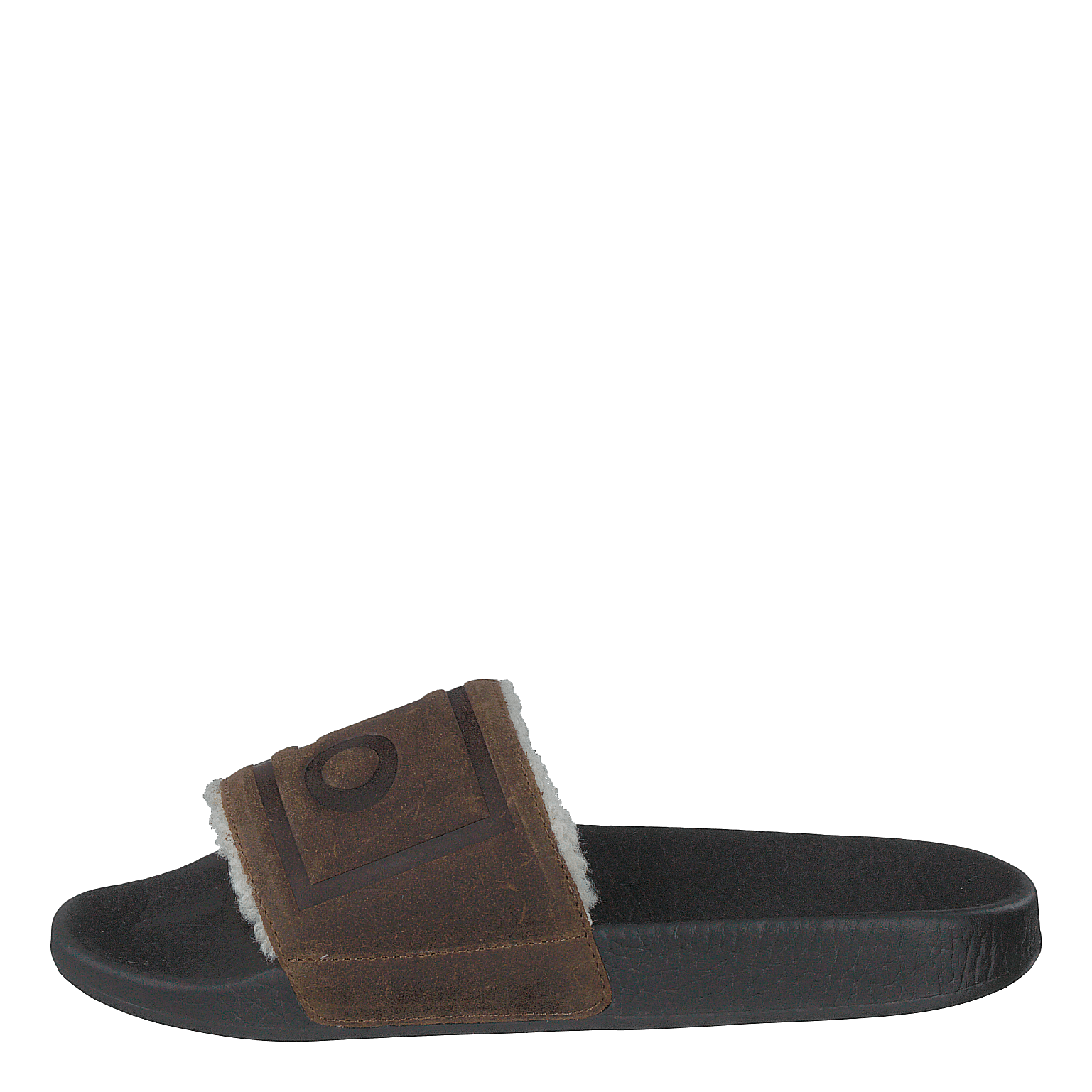 Polo Ralph Lauren Faux - Shearling–Lined Suede Slide Snuff