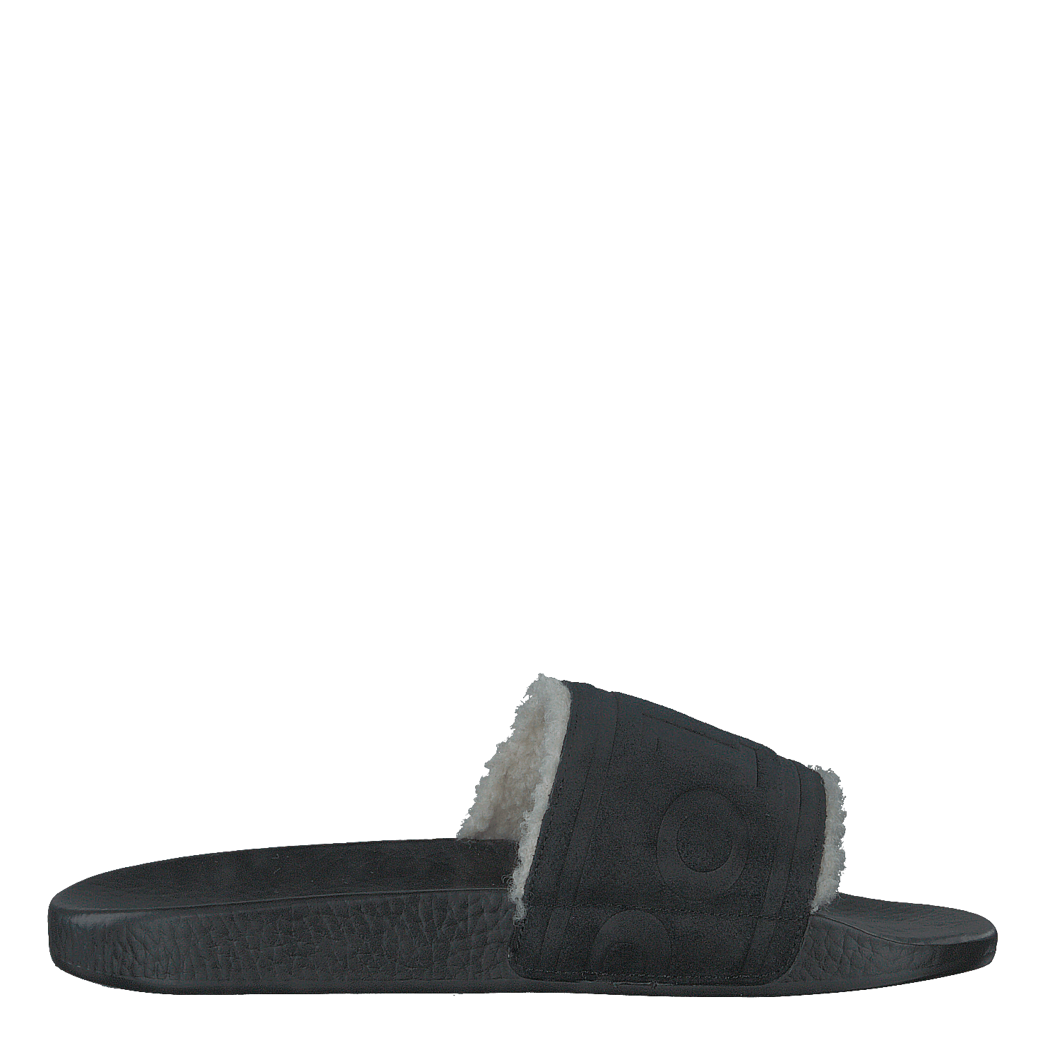 Polo Ralph Lauren Faux - Shearling–Lined Suede Slide Black