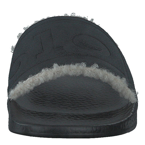 Polo Ralph Lauren Faux - Shearling–Lined Suede Slide Black