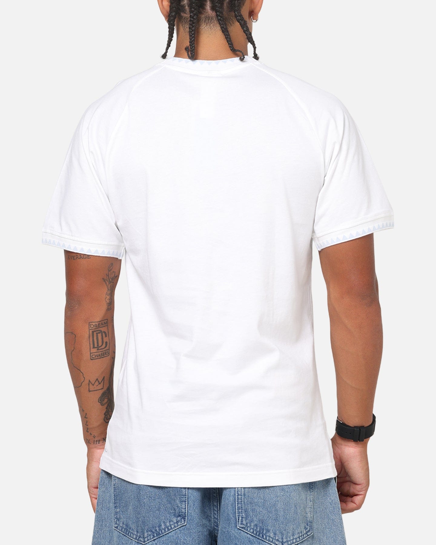 adidas Chest Stripes Engineered T - Shirt White
