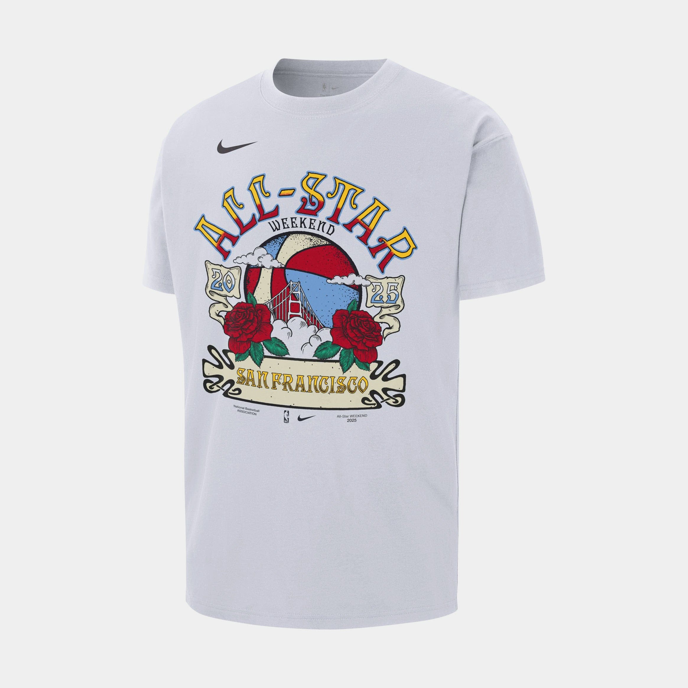 Nike NBA 2025 All Star Weekend Mens Short Sleeve Shirt (White)