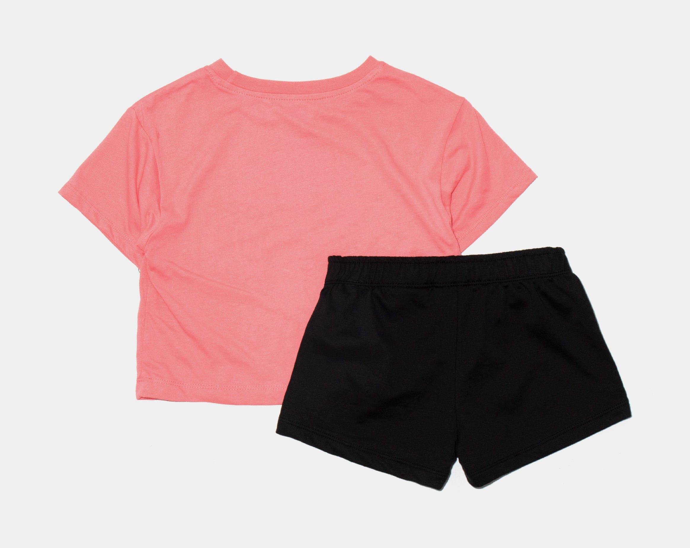 Nike Glow Time Boxy T-Shirt and Shorts Set Preschool Set (Black/Pink)