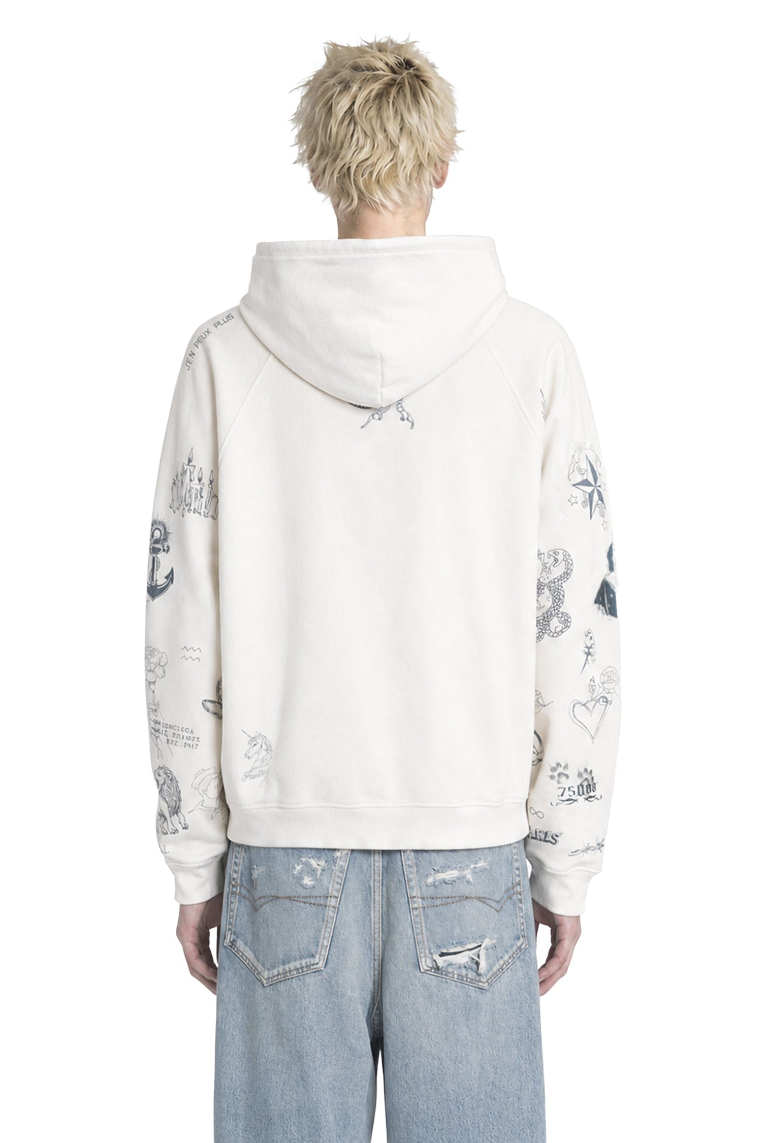 Balenciaga Classic Ink Zip - Up Hoodie