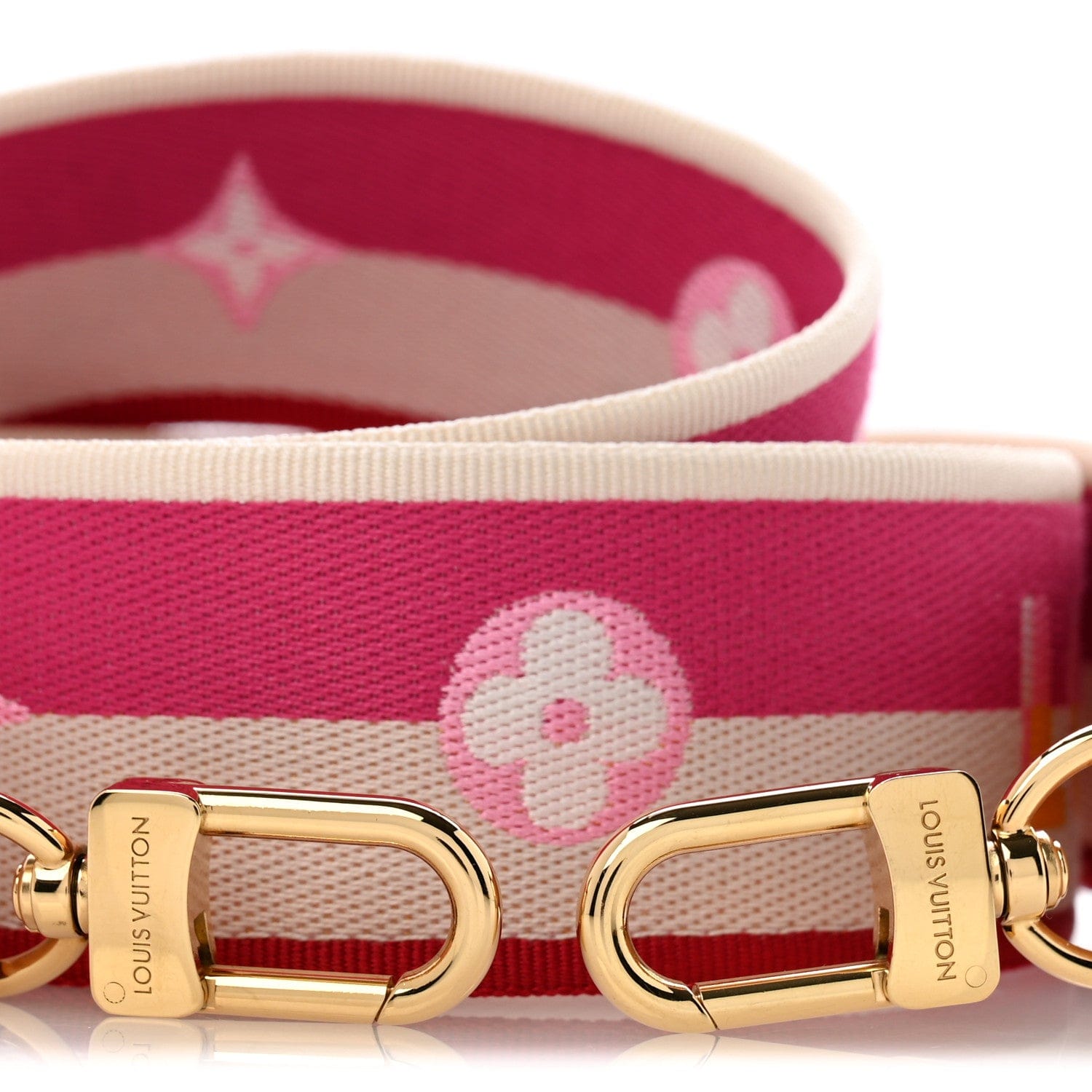 Louis Vuitton Jacquard Speedy Bandouliere 20 Shoulder Strap Fuchsia