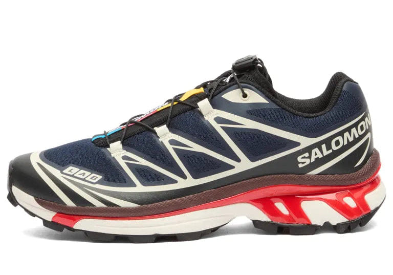 Salomon XT - 6 Sneaker Maritime Blue, Black & Fiery Red