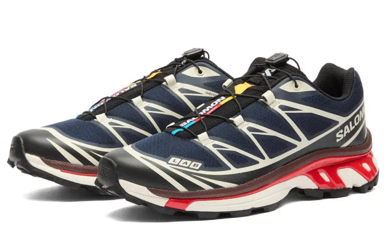 Salomon XT - 6 Sneaker Maritime Blue, Black & Fiery Red