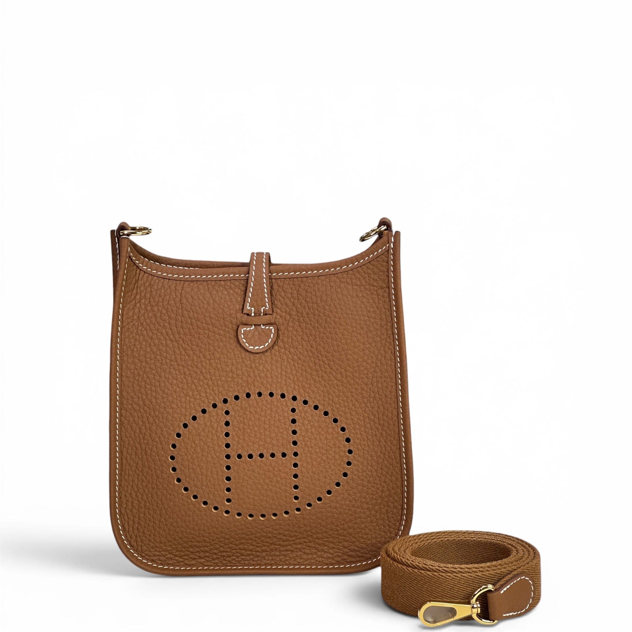 Hermes Evelyne 16 Gold Clemence Leather