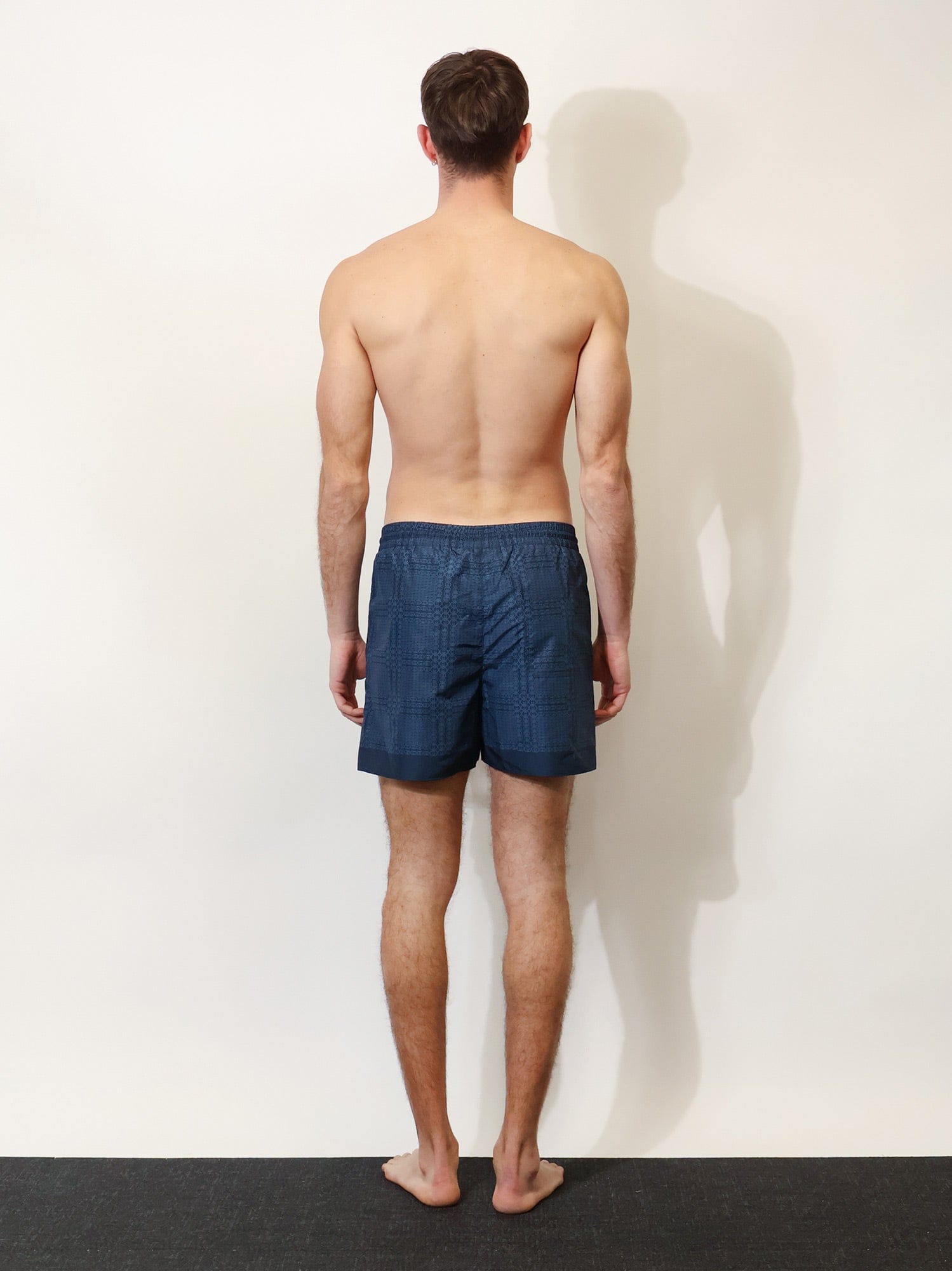 Gucci Nylon swim trunks with all - over Gucci Incrocio print