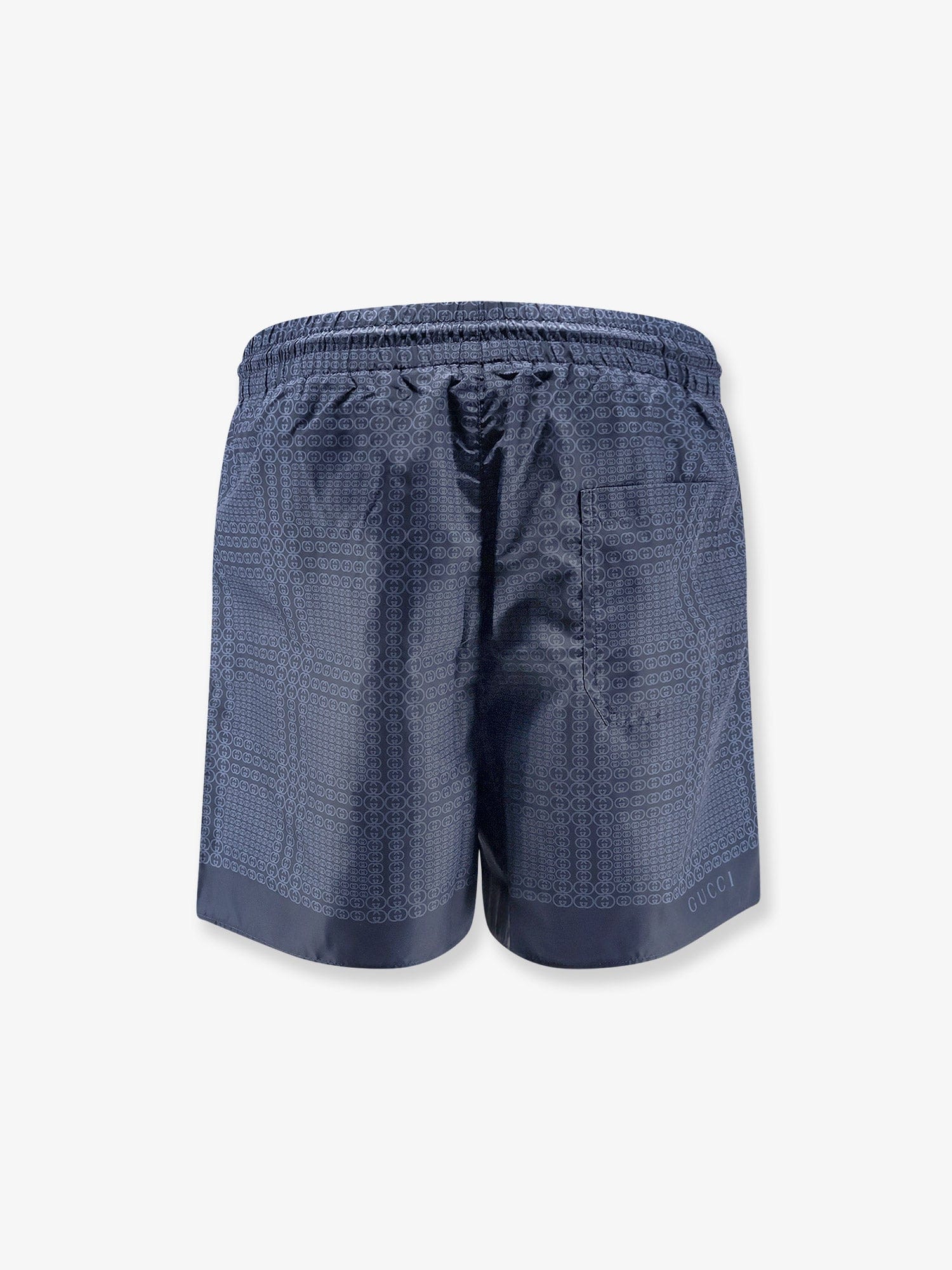 Gucci Nylon swim trunks with all - over Gucci Incrocio print