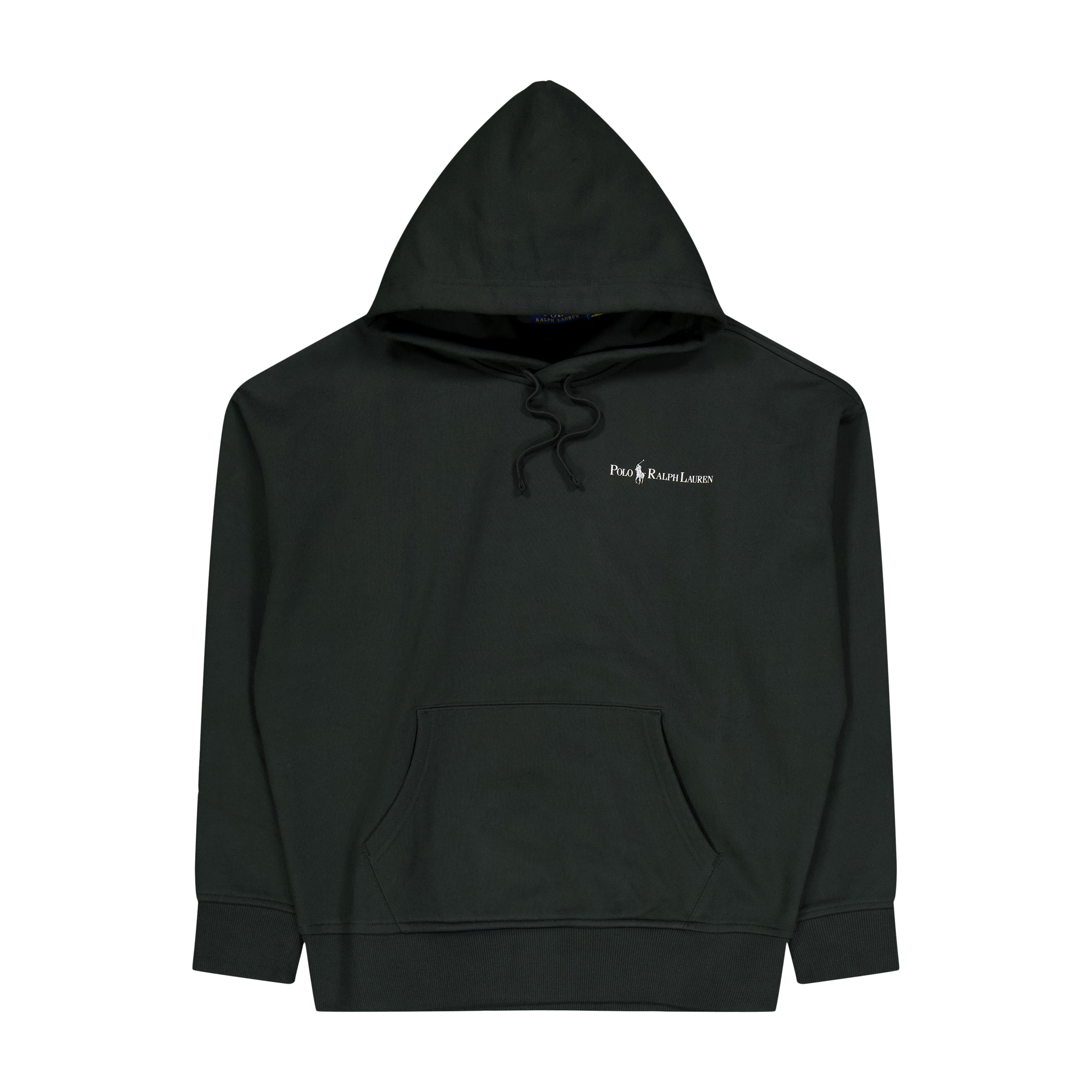 Polo Ralph Lauren Relaxed Fit Logo Fleece Hoodie Faded Black Canvas