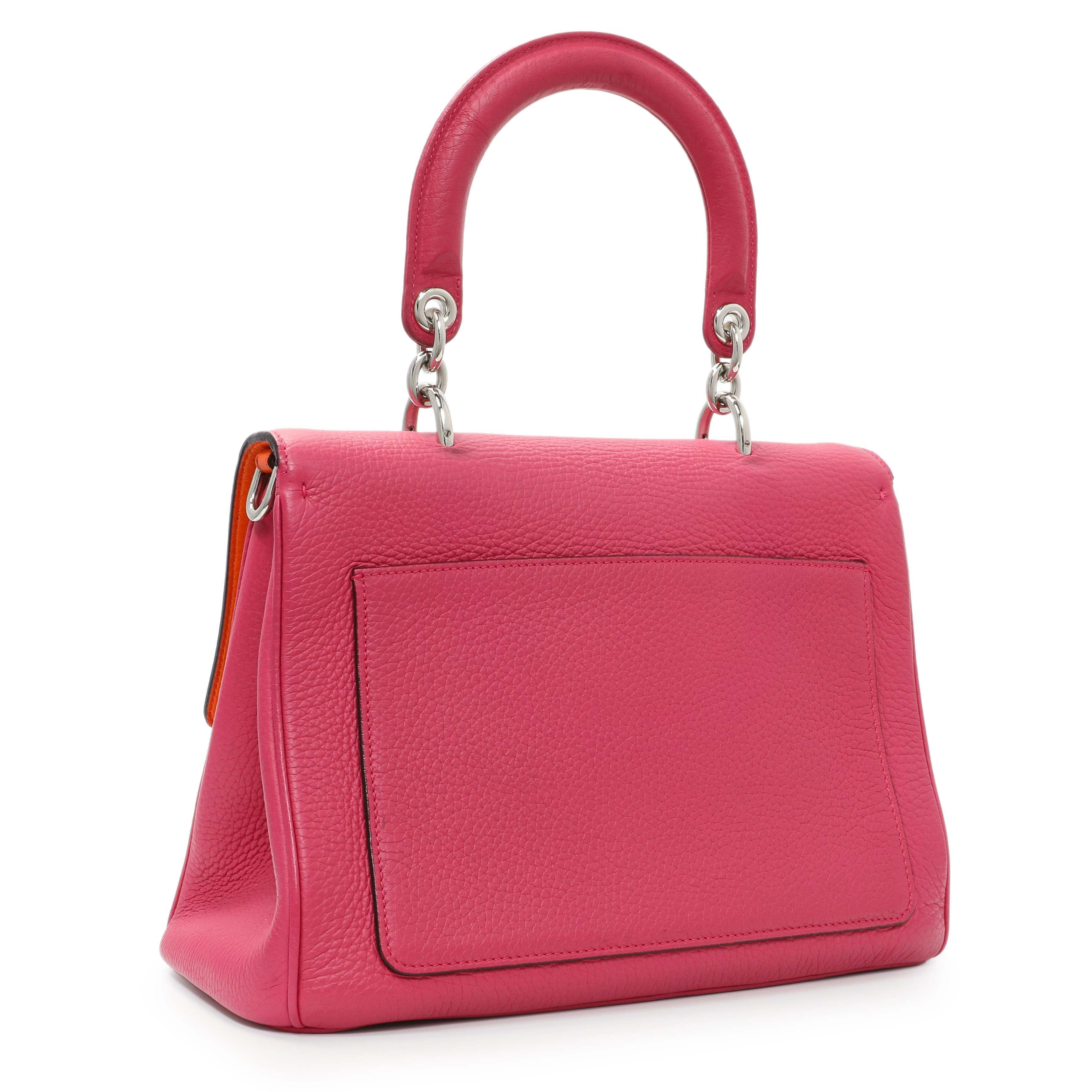 Christian Dior Pink Bullcalf Small Be Dior Flap