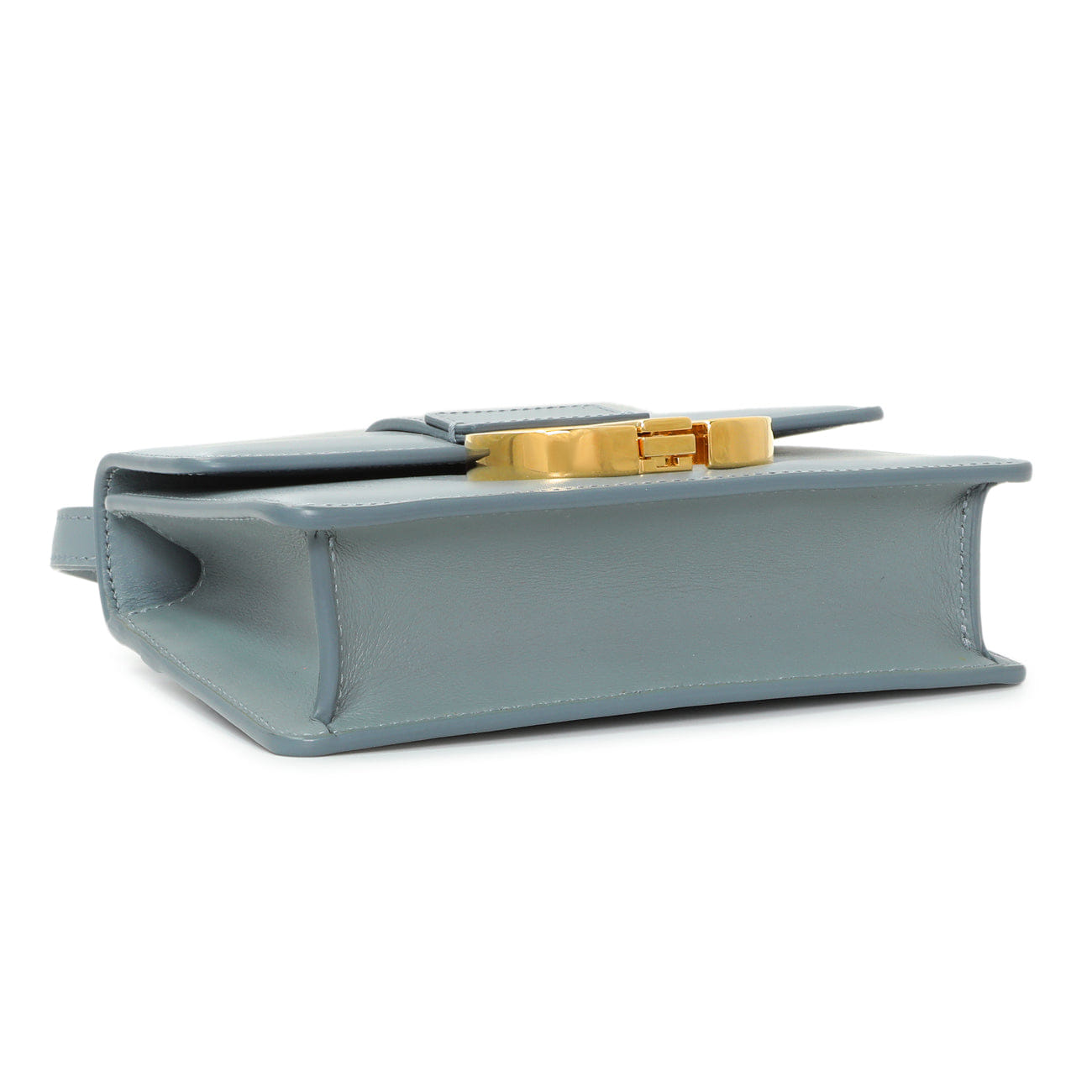 Christian Dior Blue Grey Smooth Calfskin Micro 30 Montaigne Flap