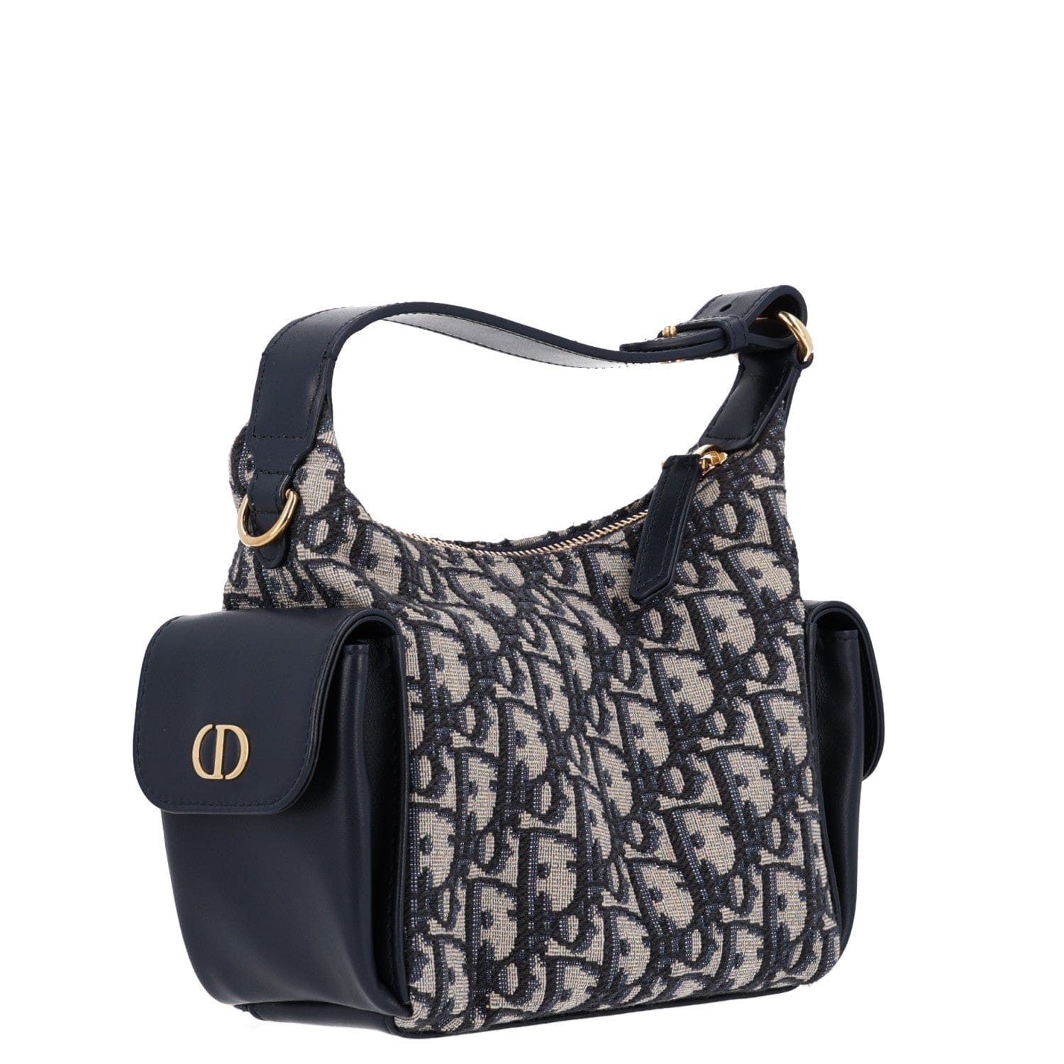 Christian Dior Oblique Jacquard Smooth Calfskin Mini D - Dream Blue